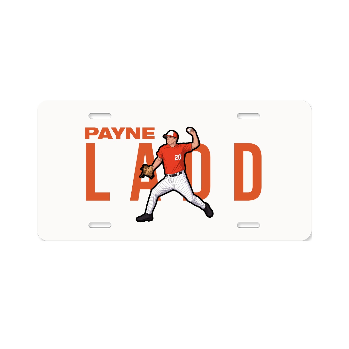 License Plate — Player Name in Classic