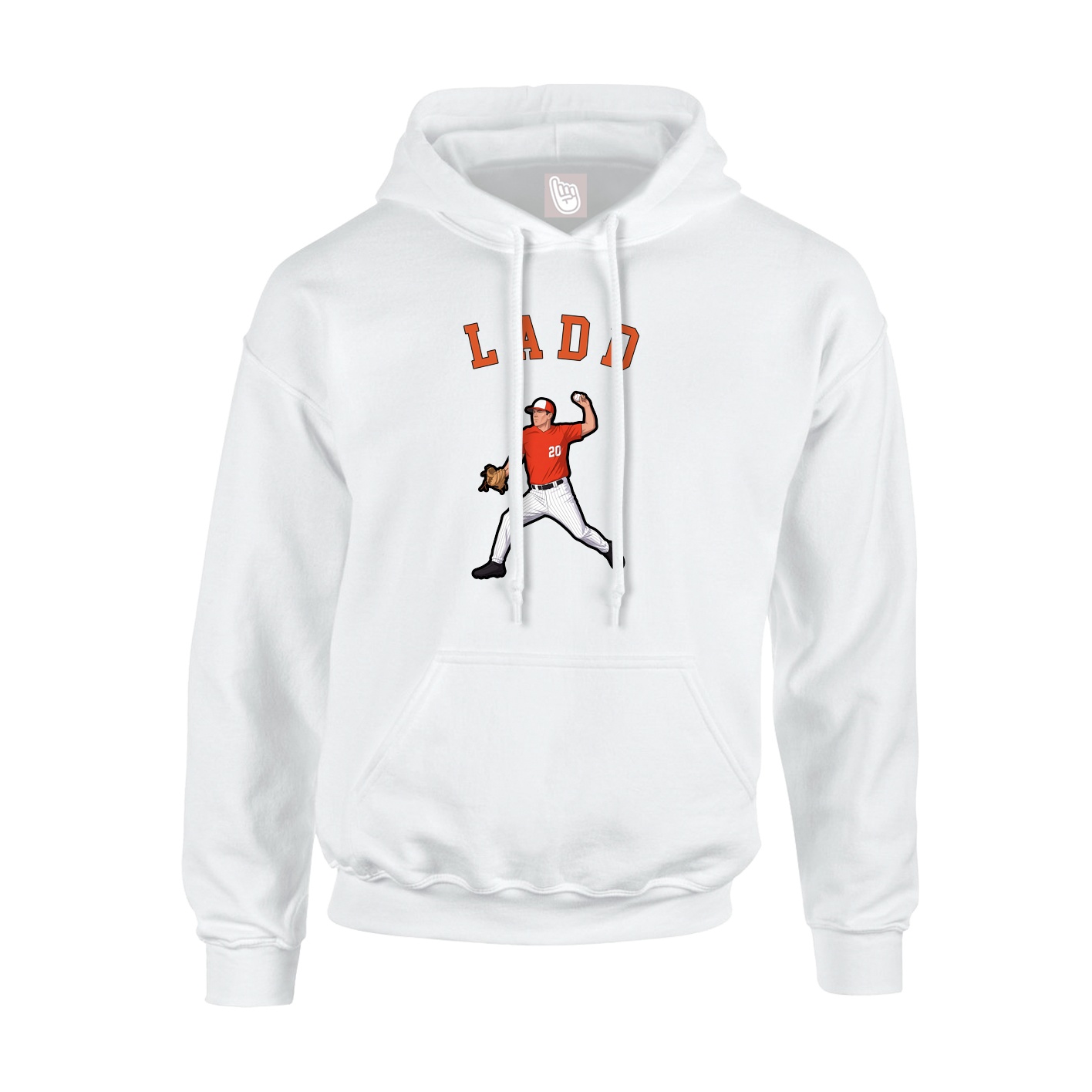 Hoodie — Shirsey Arch in White