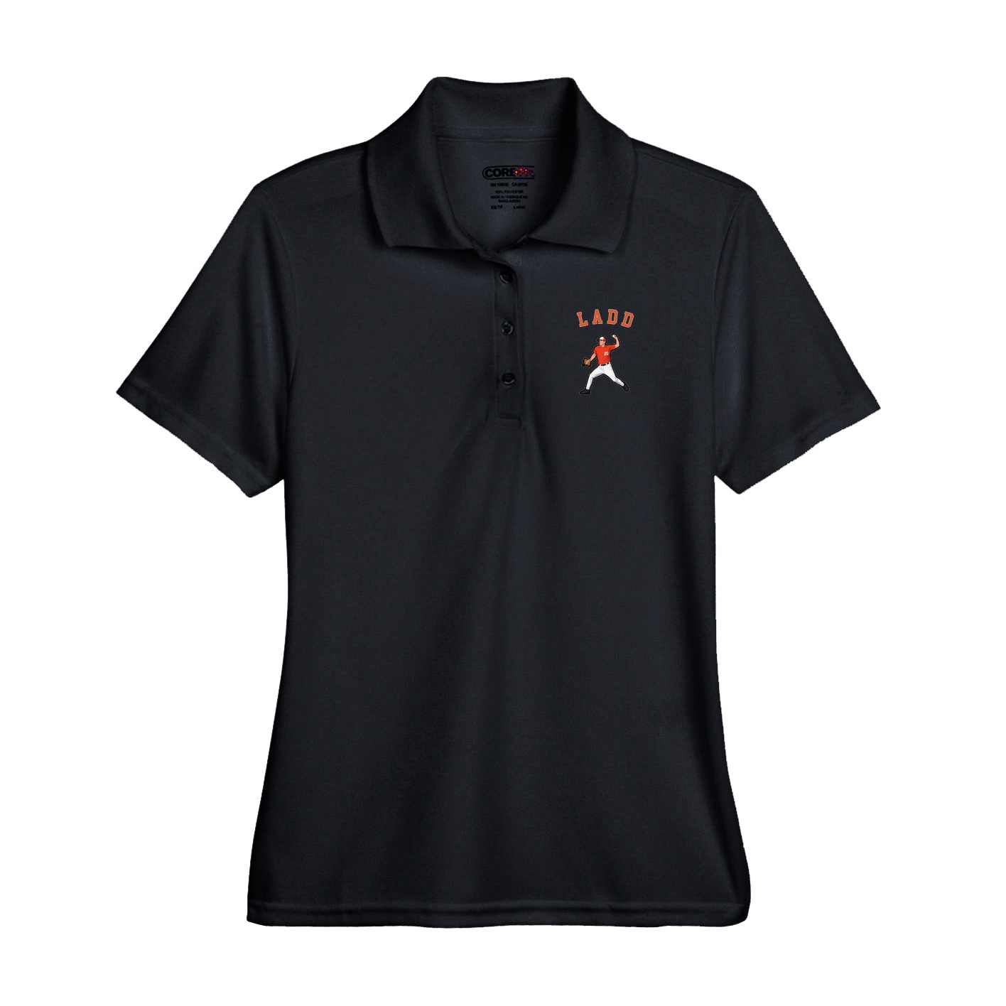 Performance Polo — Shirsey Arch in Black