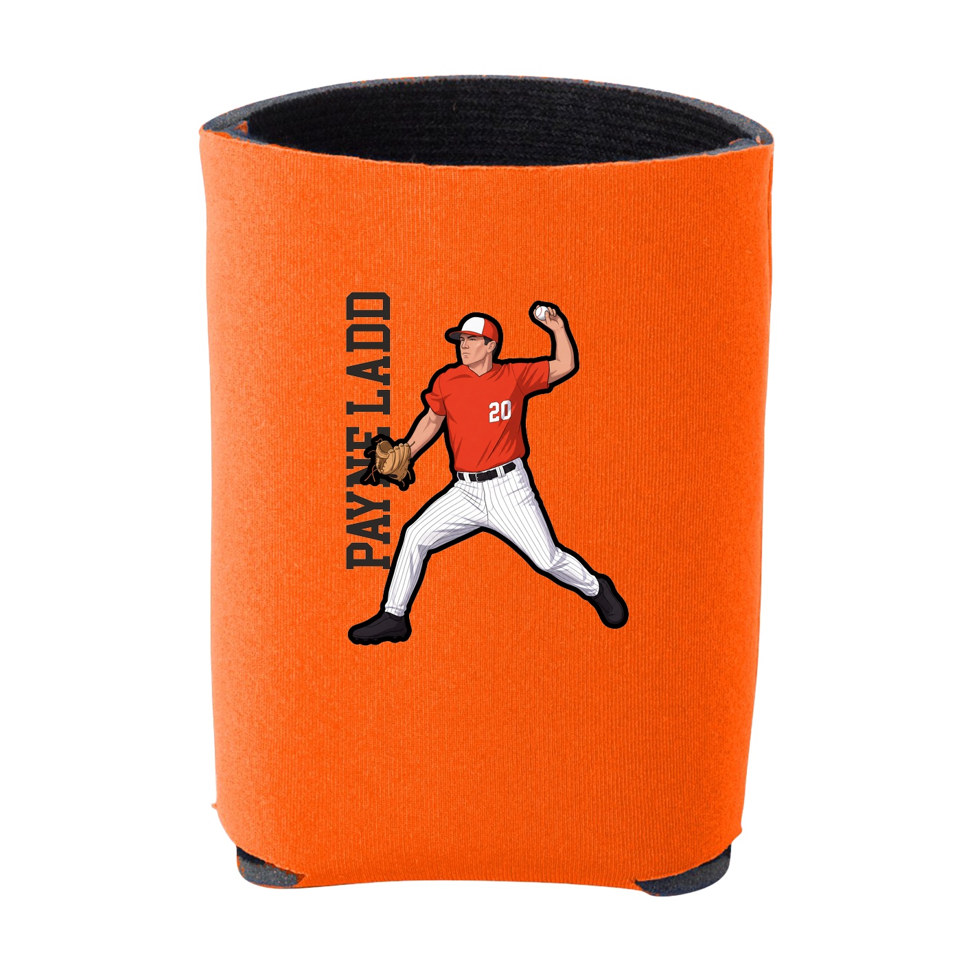 Can Holder — Name Vertical in Orange