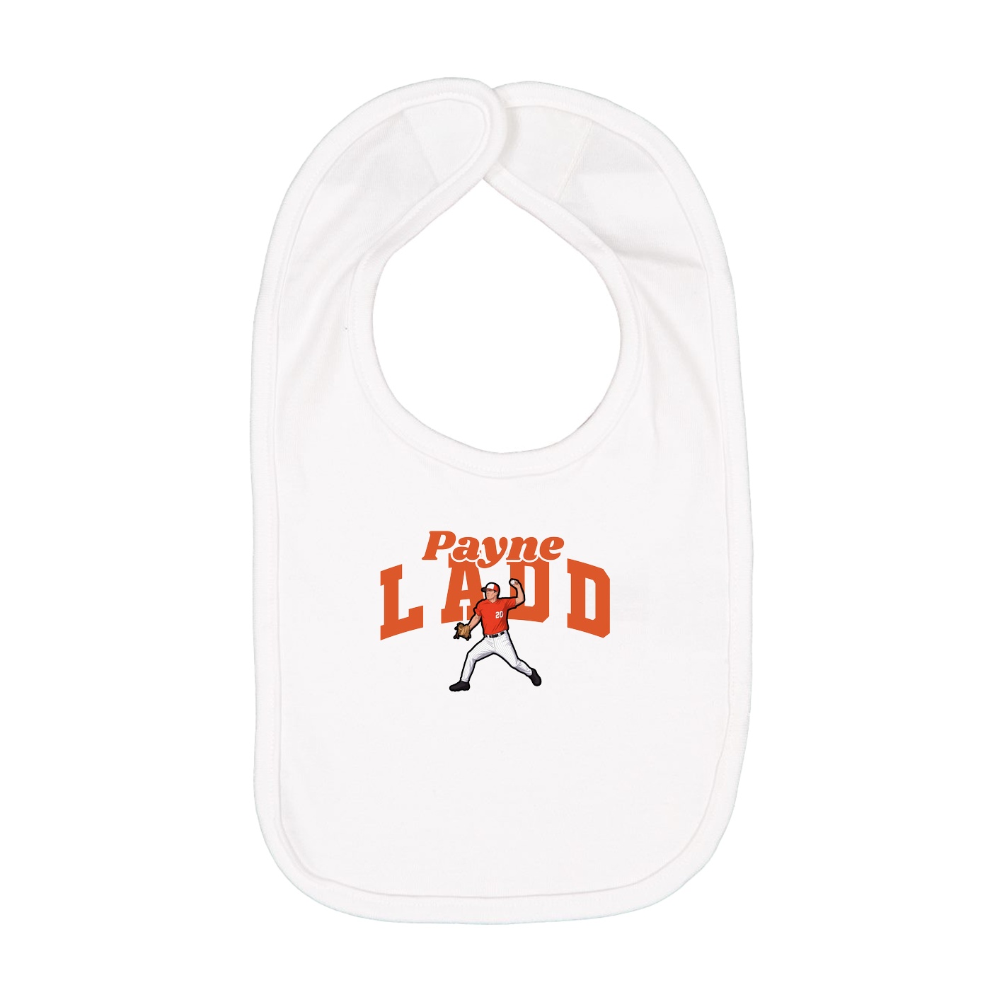 Infant Bib — Signature Arch in White