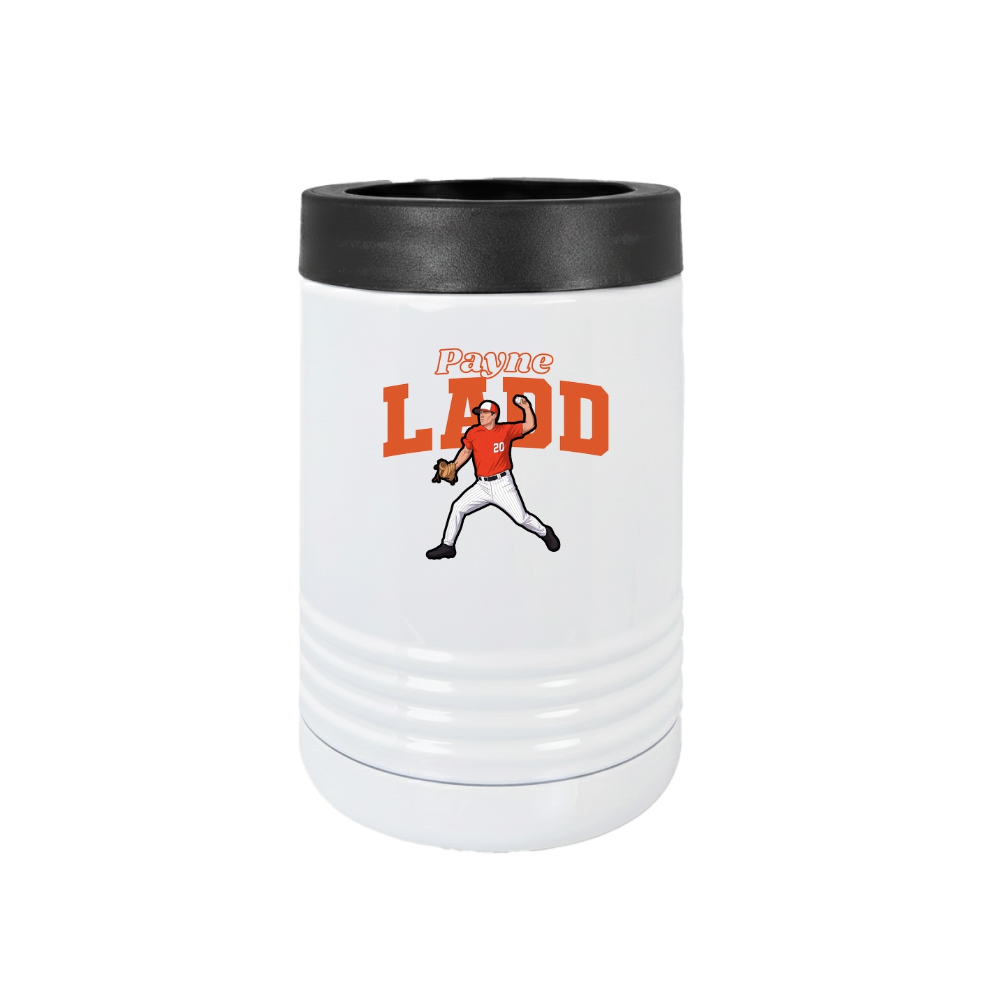 Beverage Holder — Name Arch in White
