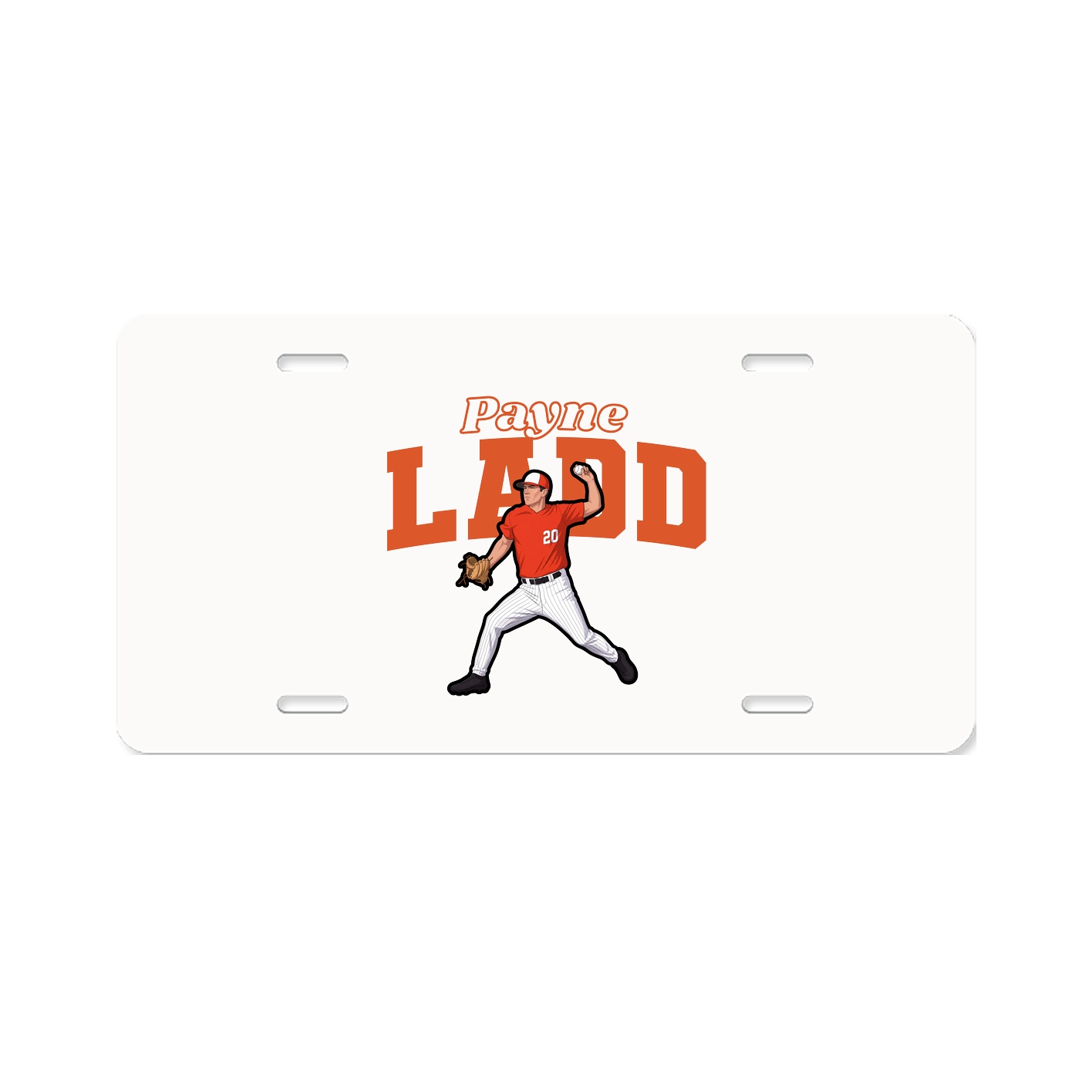 License Plate — Name Arch in Classic