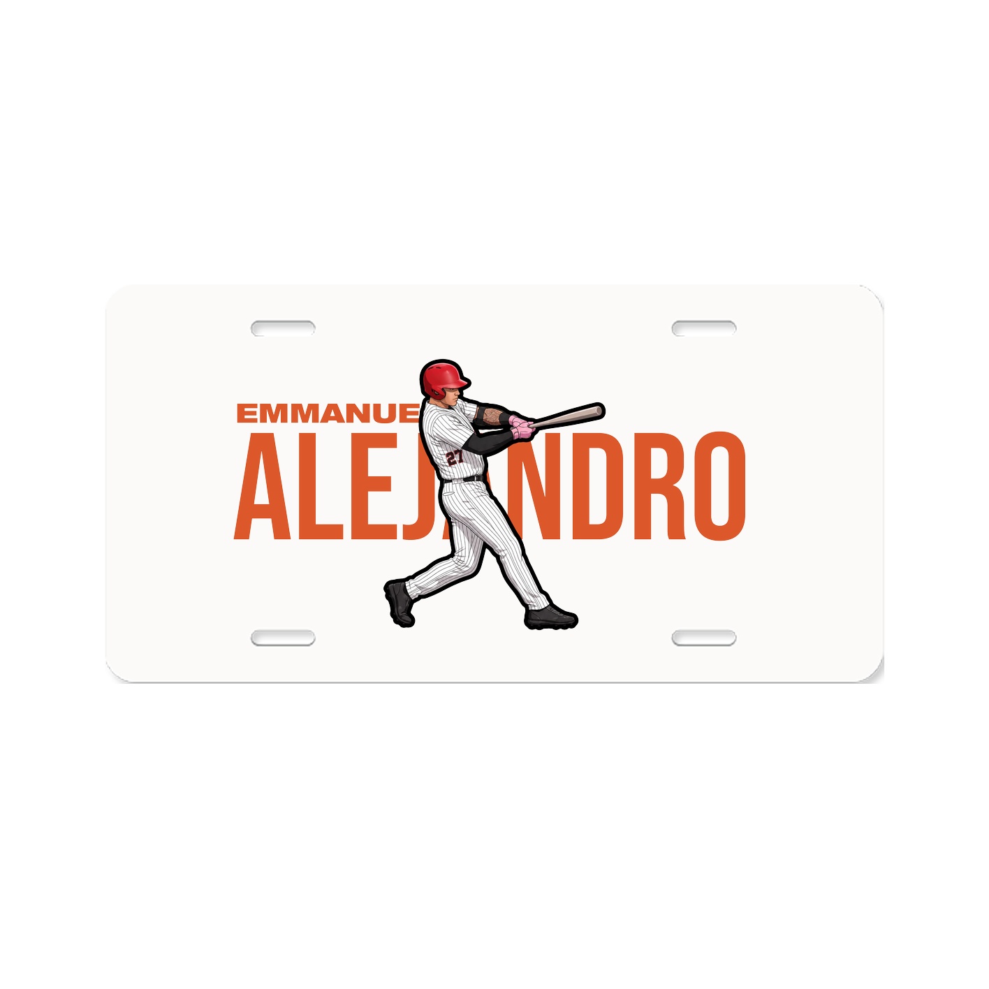 License Plate — Player Name in Classic