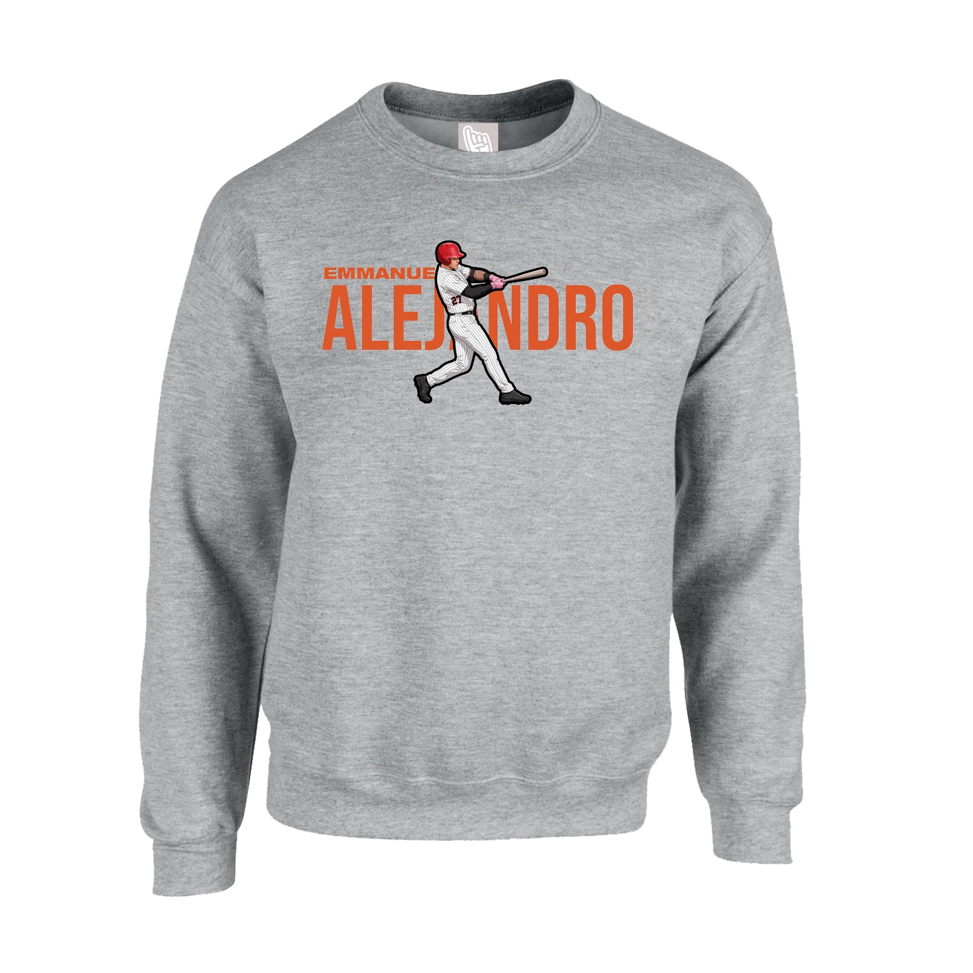 Fleece Crew — Player Name in Grey