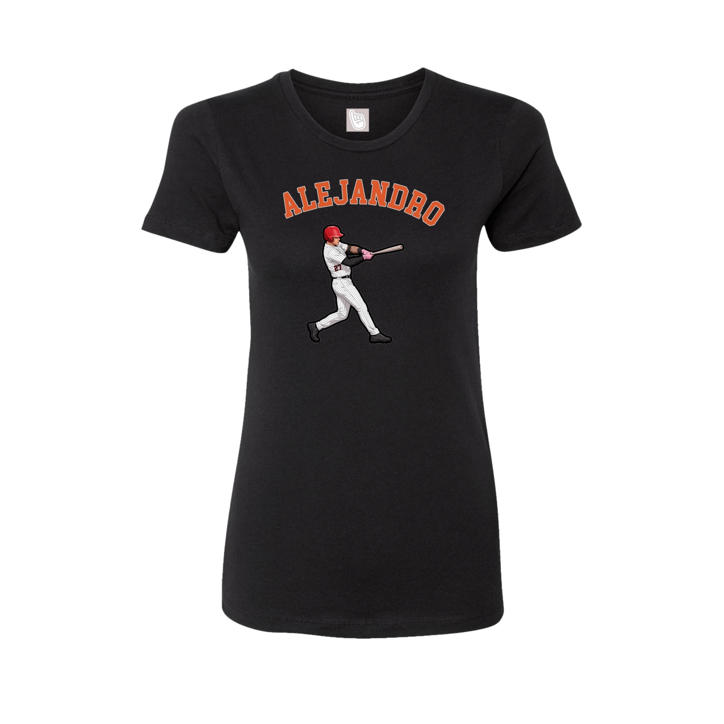 Fitted Women's Tee — Shirsey Arch in Black