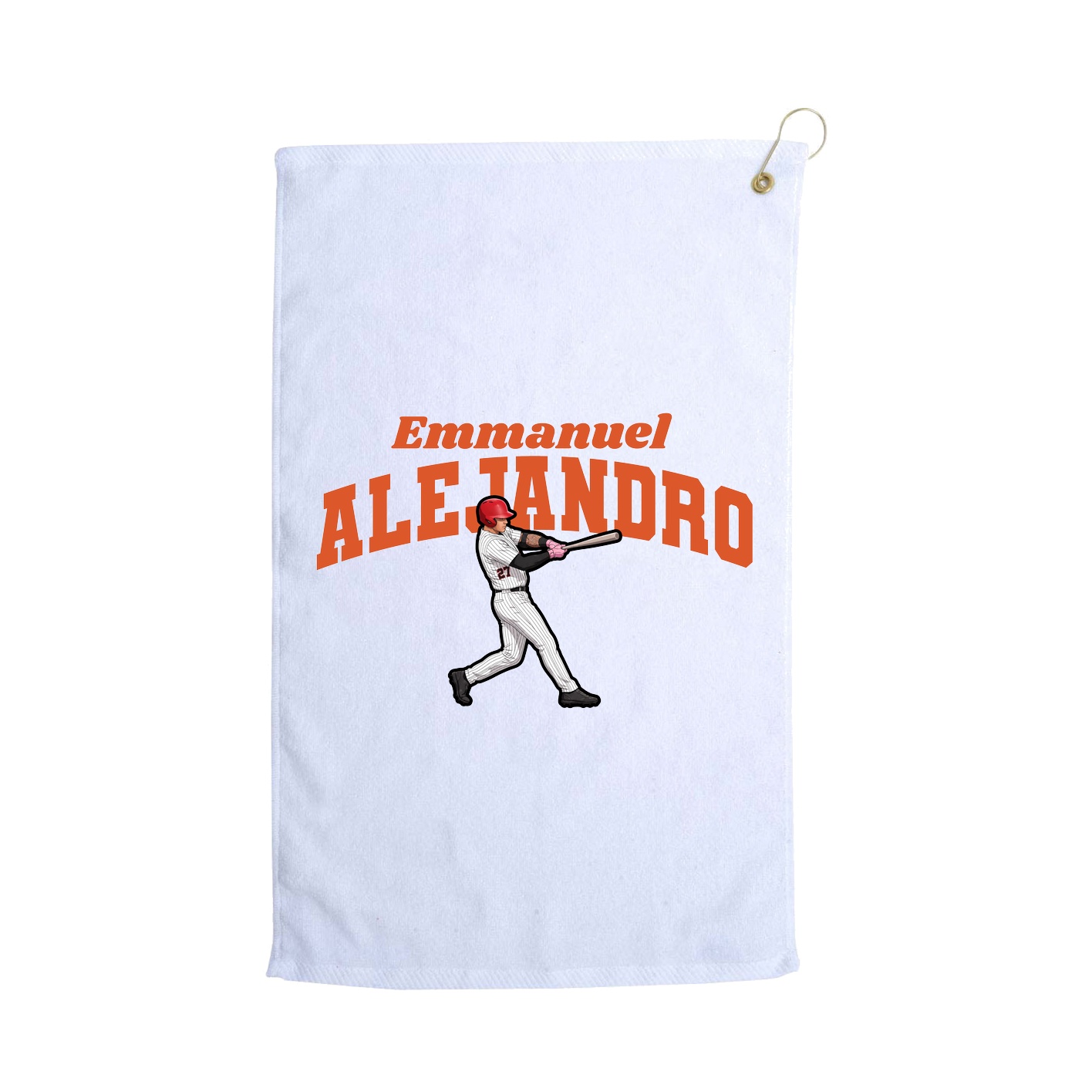 Golf Towel — Signature Arch in White