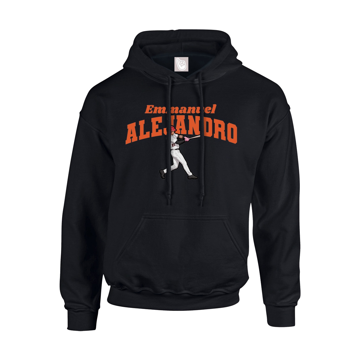 Youth Hoodie — Signature Arch in Black