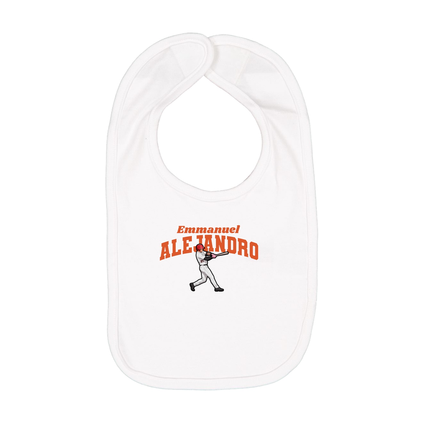 Infant Bib — Signature Arch in White