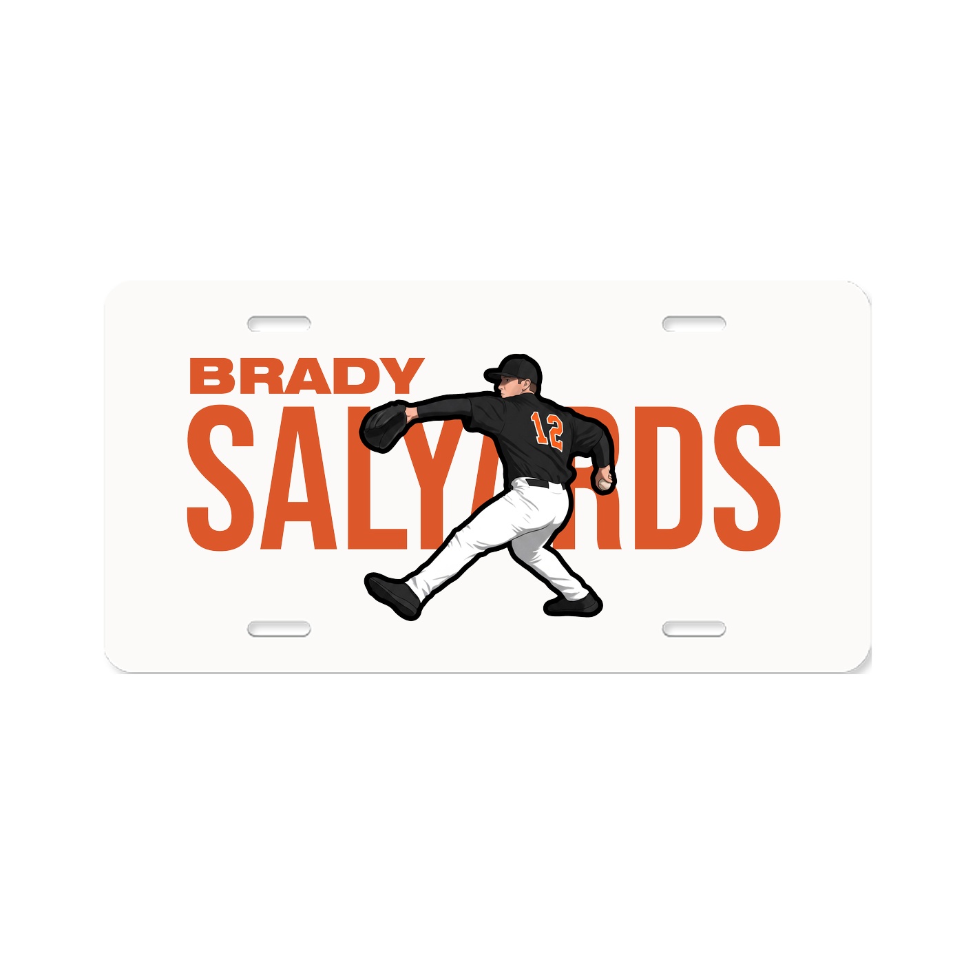 License Plate — Player Name in Classic