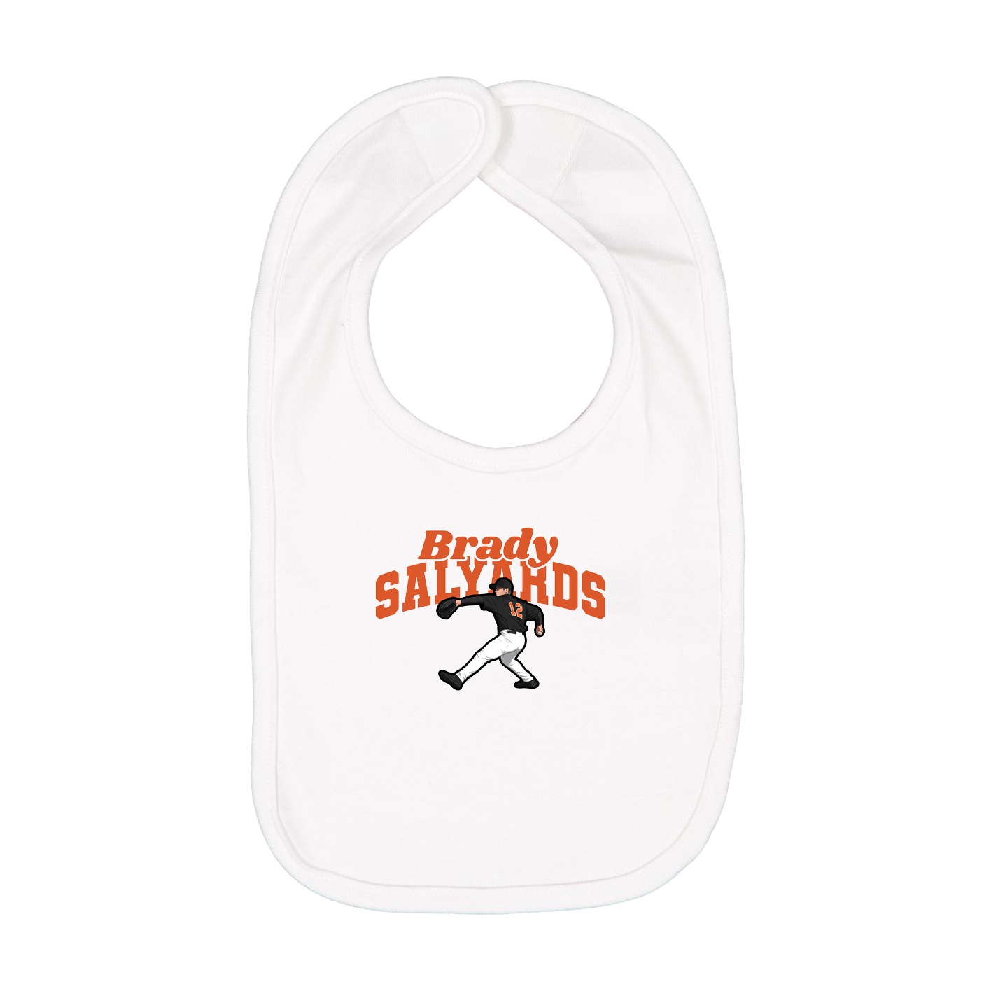 Infant Bib — Signature Arch in White