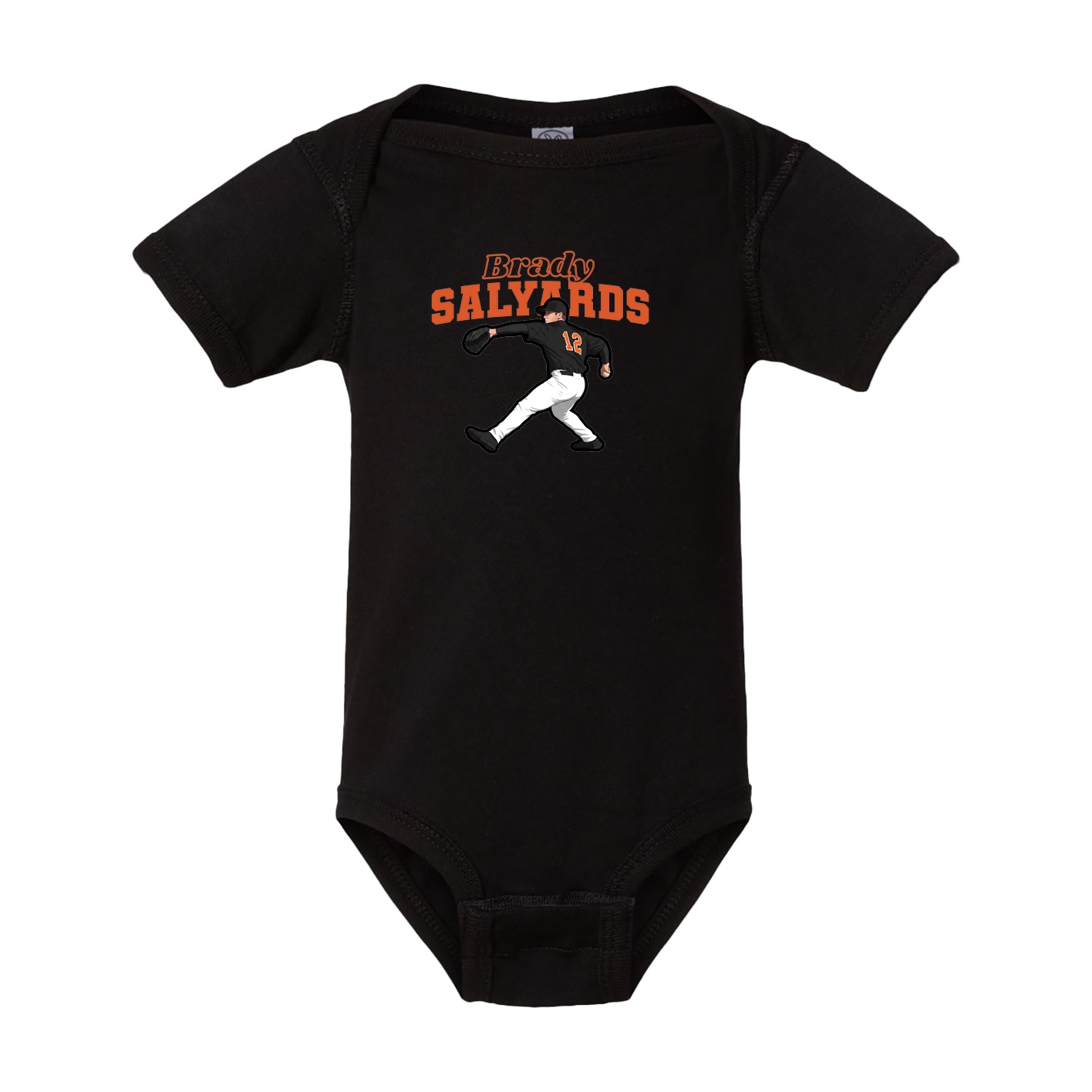 Baby Onesie — Name Arch in Black