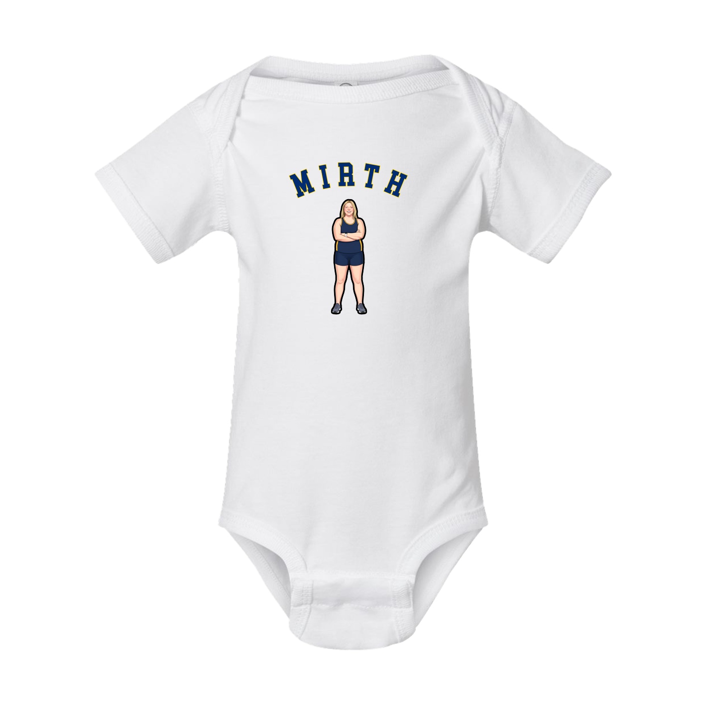 Baby Onesie — Shirsey Arch in White
