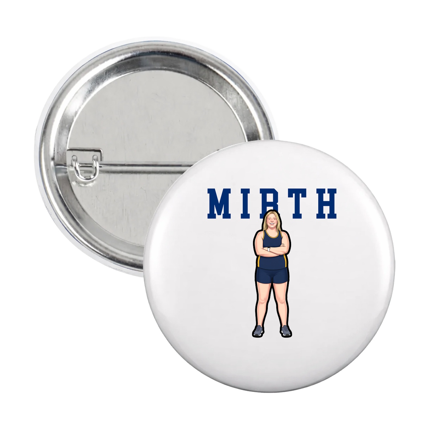 Game Day Button — Shirsey in White