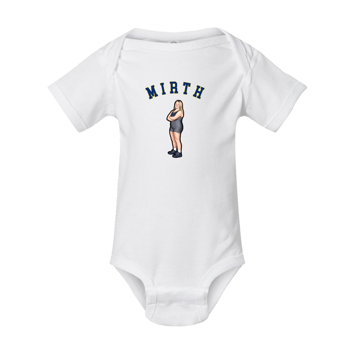 Baby Onesie — Shirsey Arch in White