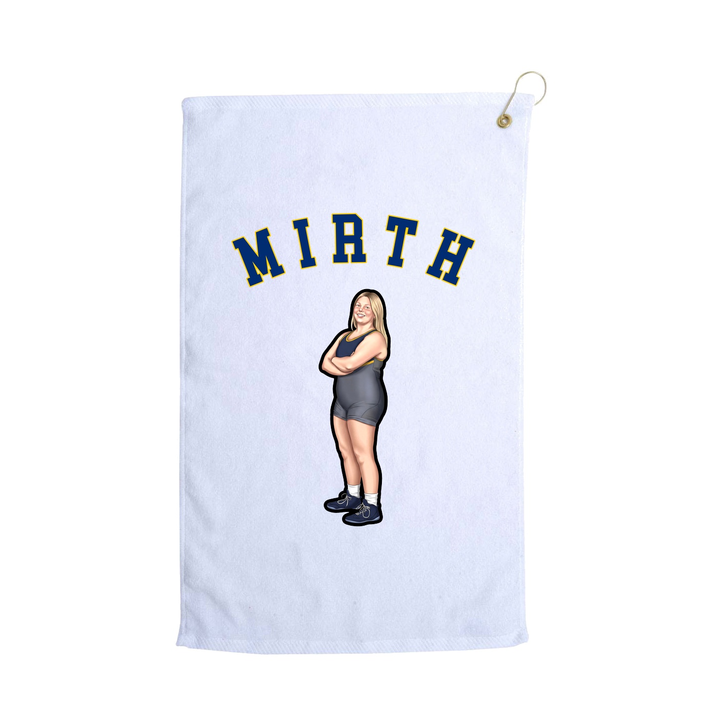 Golf Towel — Shirsey Arch in White