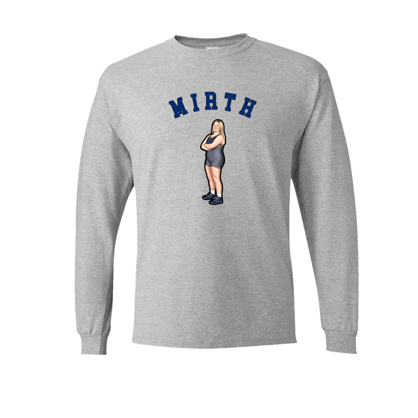 Long Sleeve Tee — Shirsey Arch in Grey