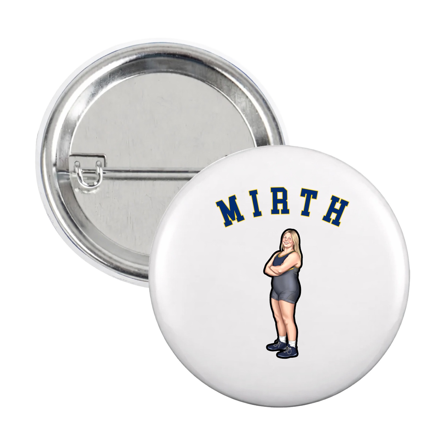 Game Day Button — Shirsey Arch in White