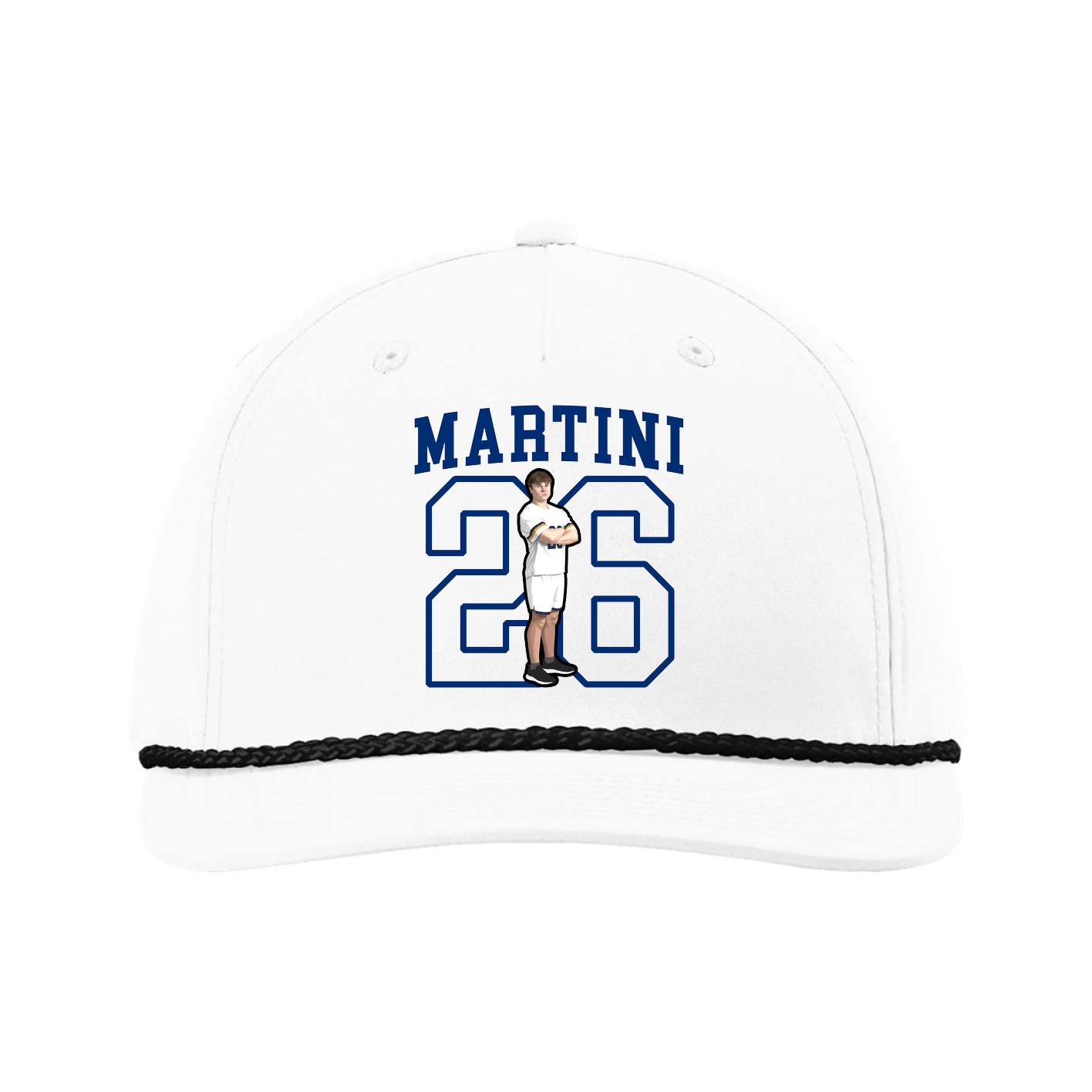 Five-Panel Classic Rope Cap — Shirsey in White