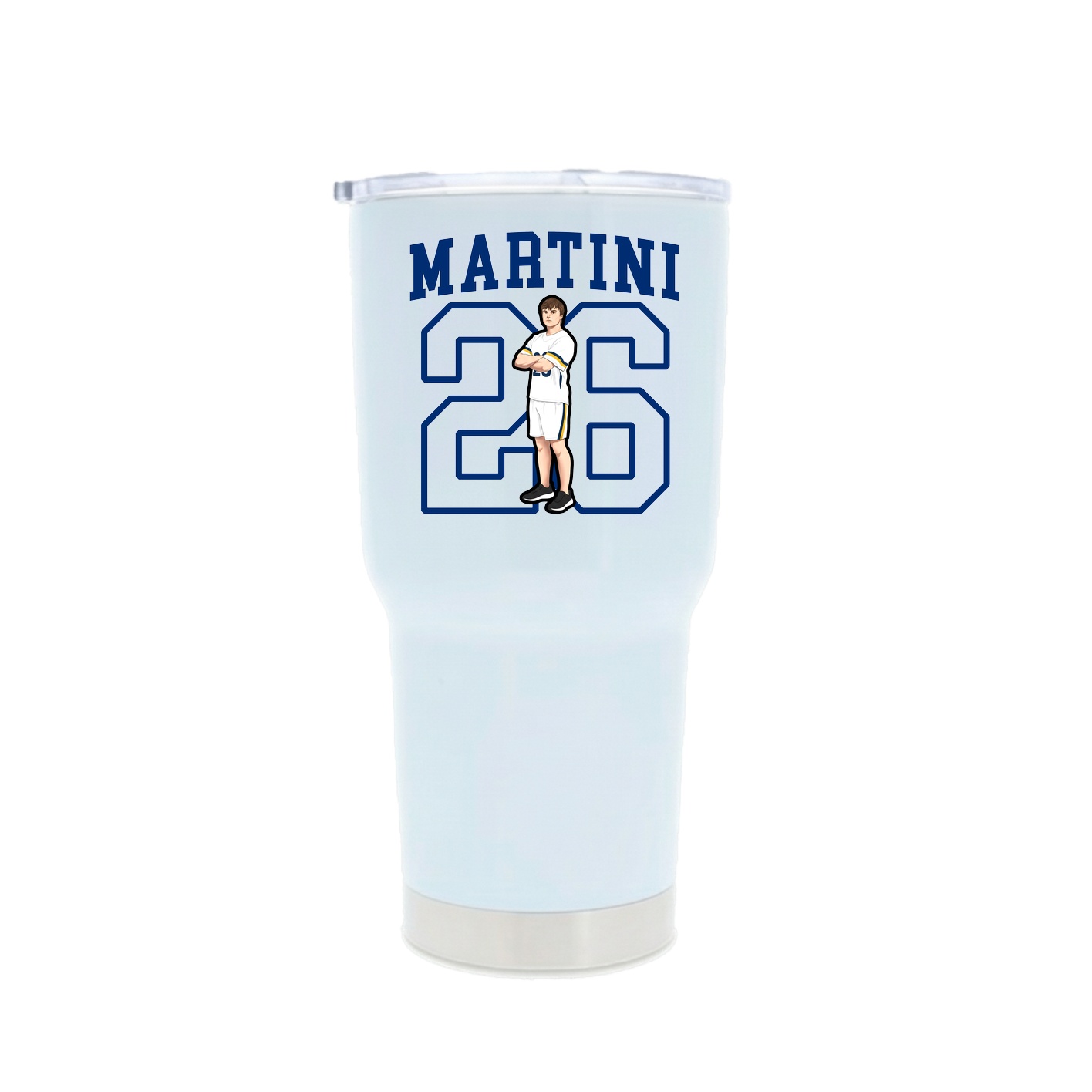 30oz Stainless Steel Tumbler — Shirsey in White