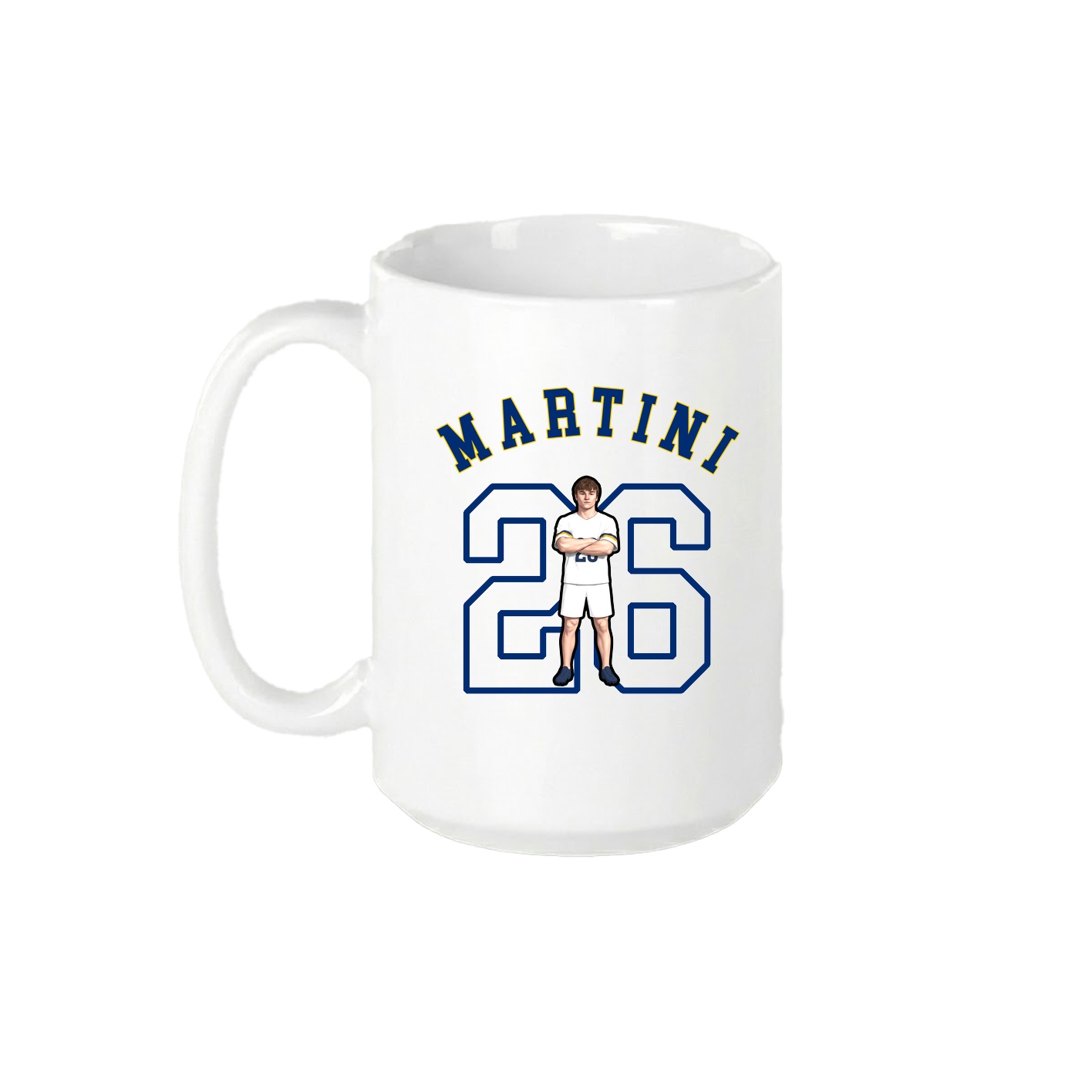 15oz Coffee Mug — Shirsey Arch in White