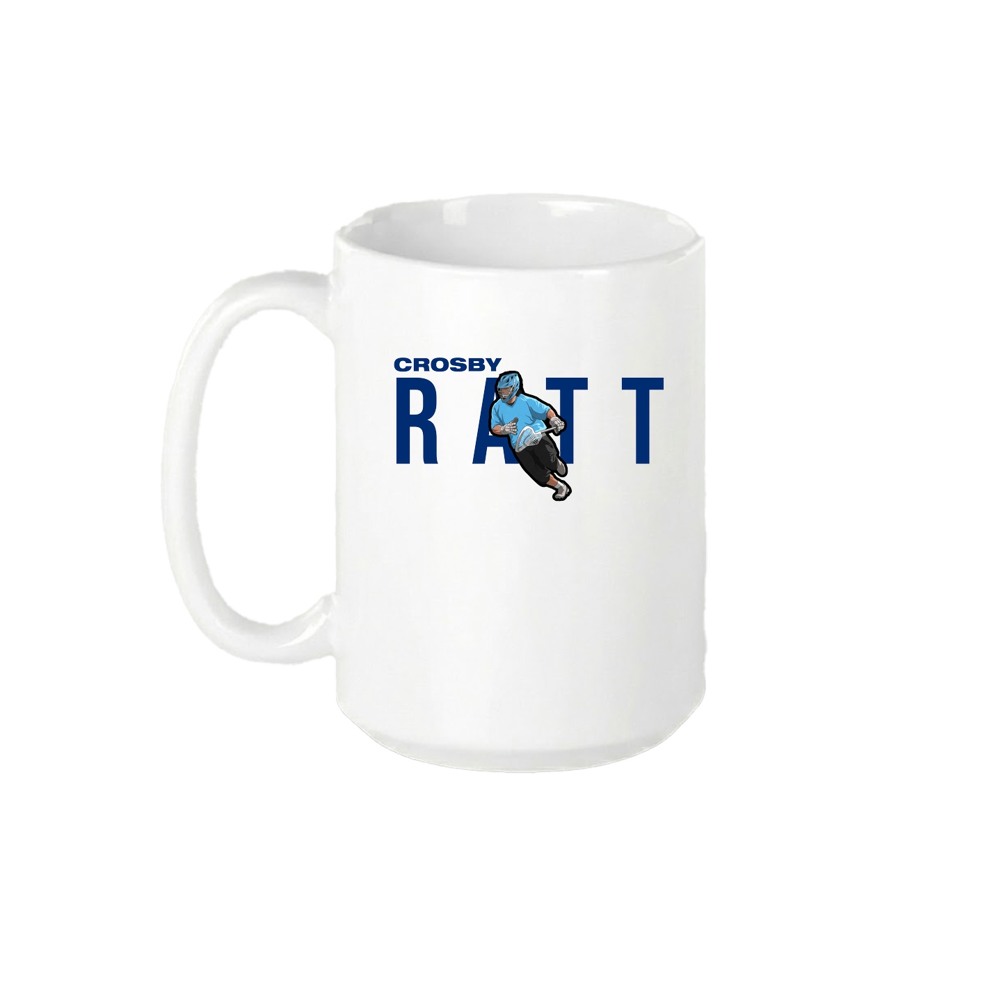 15oz Coffee Mug — Player Name in White