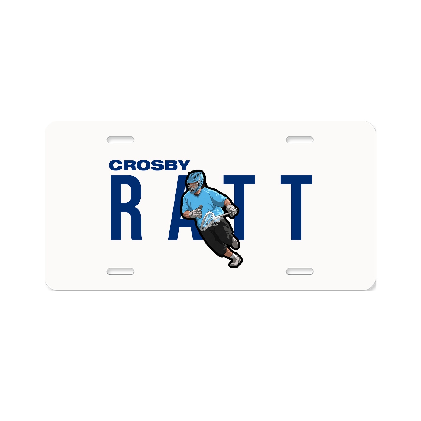 License Plate — Player Name in Classic