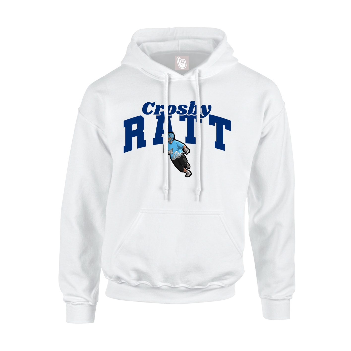 Hoodie — Signature Arch in White