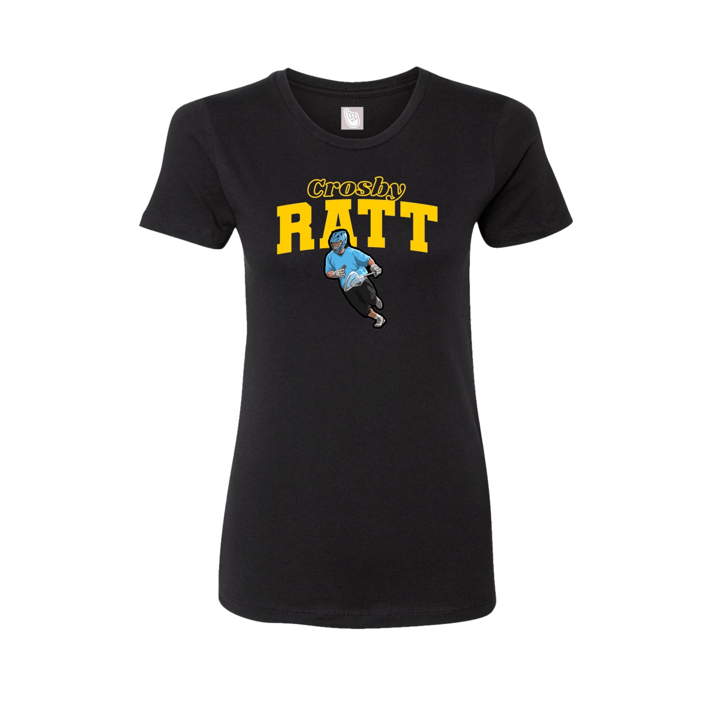 Womens Tee — Name Arch in Black