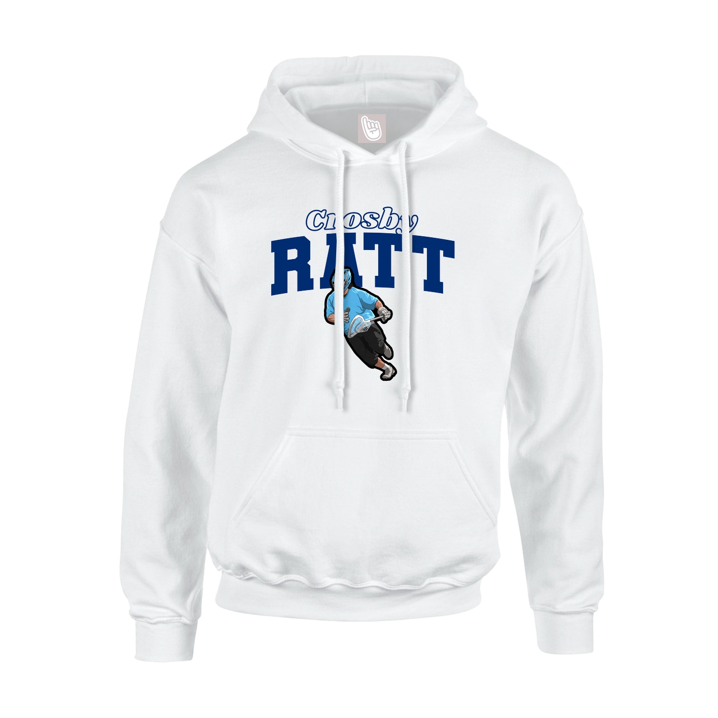 Hoodie — Name Arch in White