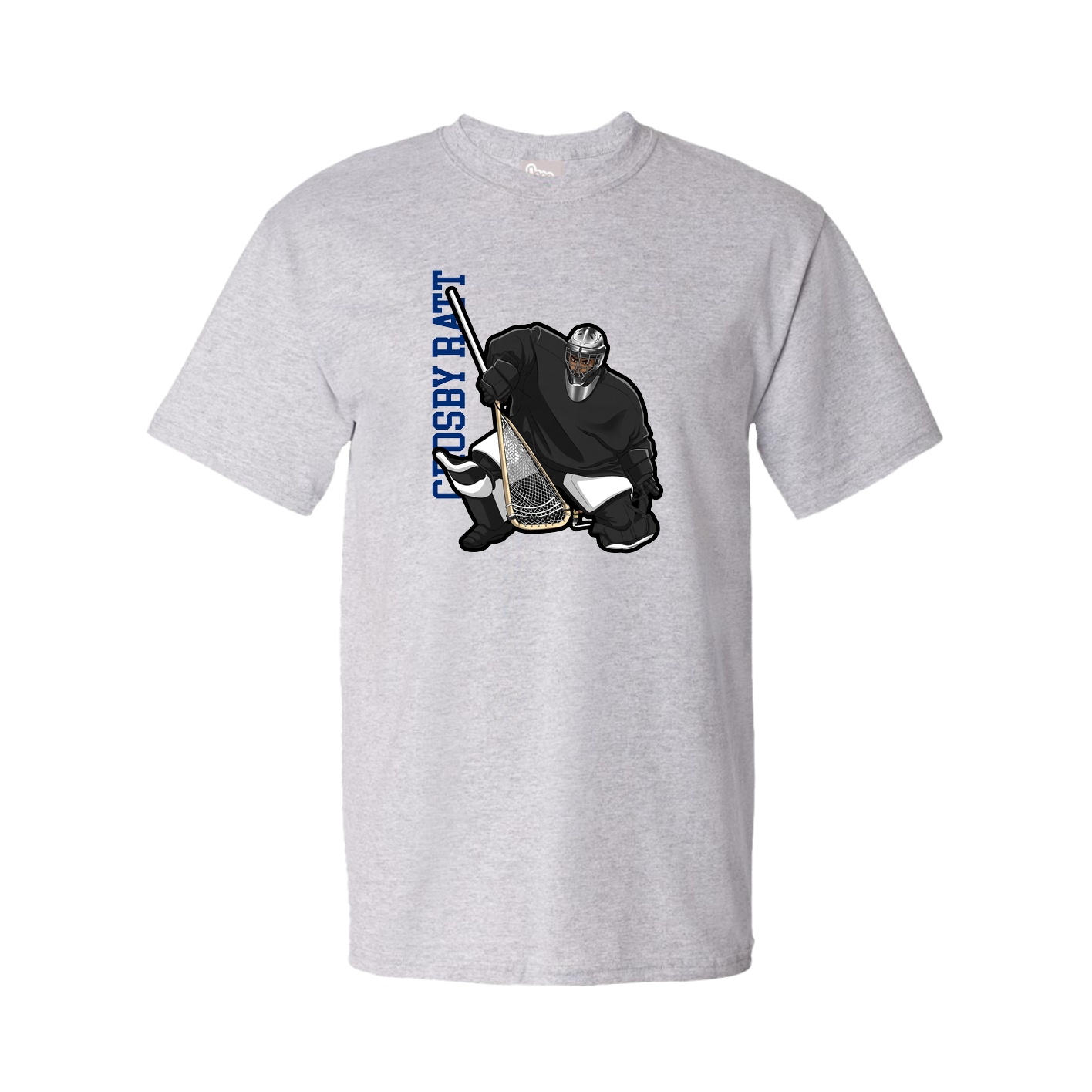 Youth Tee — Name Vertical in Grey