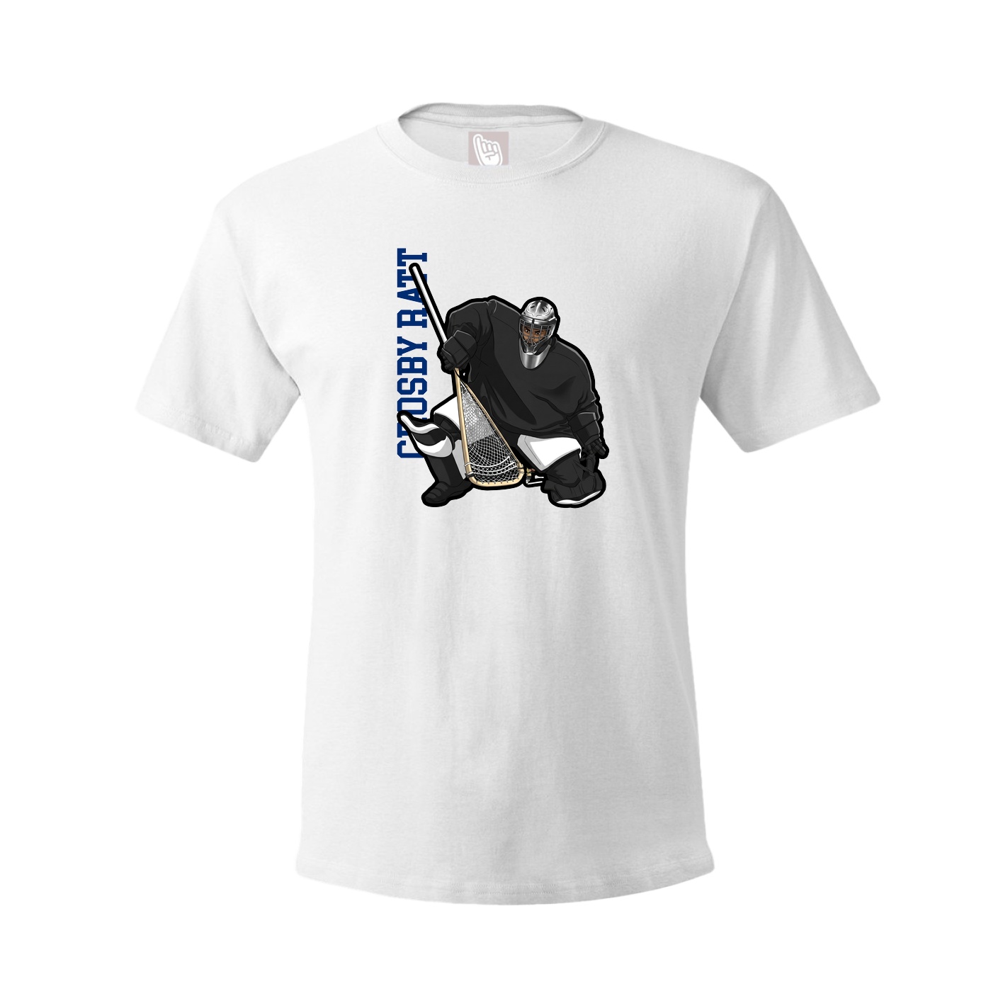 Youth Tee — Name Vertical in White