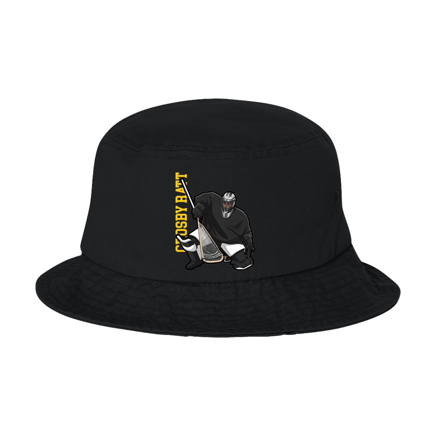 Bucket Cap — Name Vertical in Black