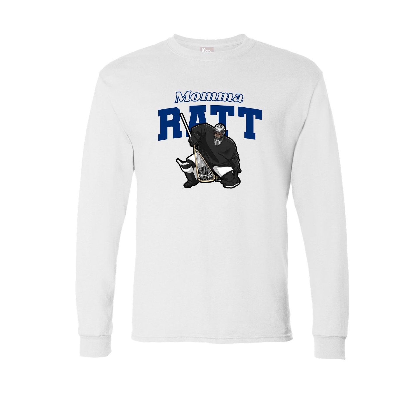 Long Sleeve Tee — Mothers Day Block in White