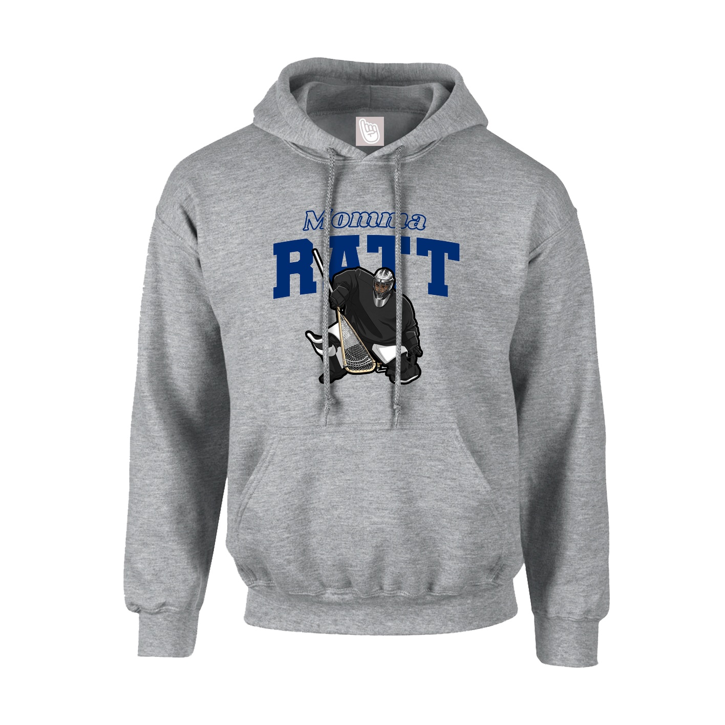 Youth Hoodie — Mothers Day Block in Grey