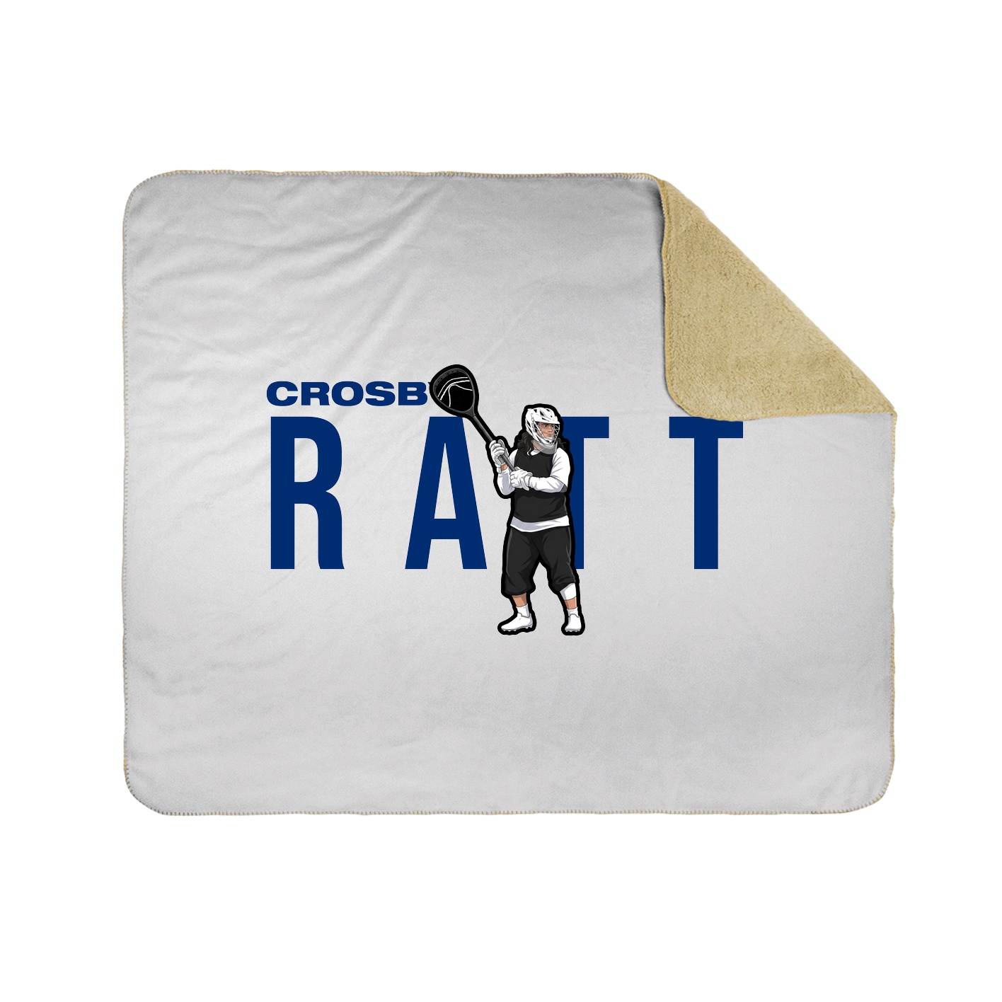 Throw Blanket — Player Name in White