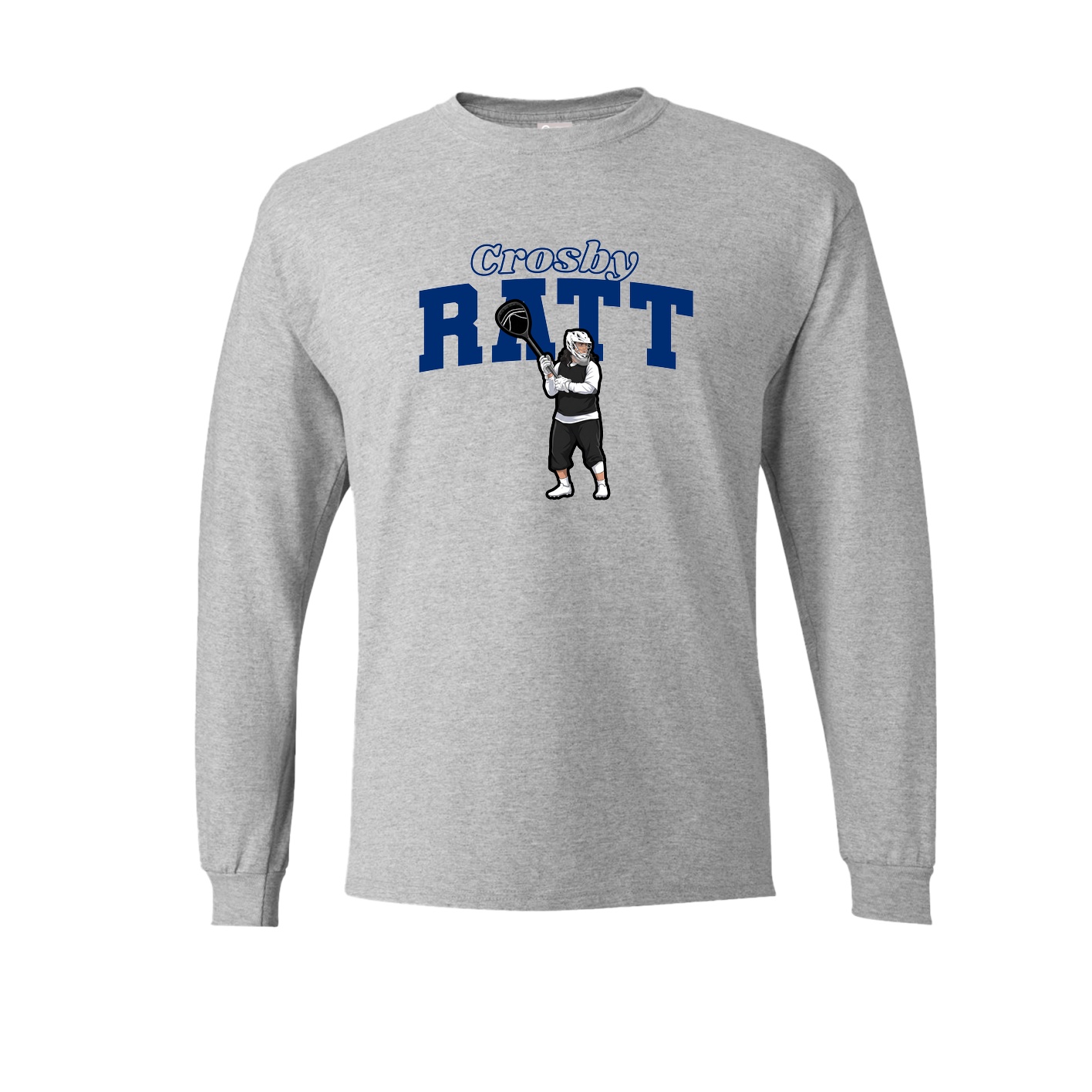 Long Sleeve Tee — Name Arch in Grey