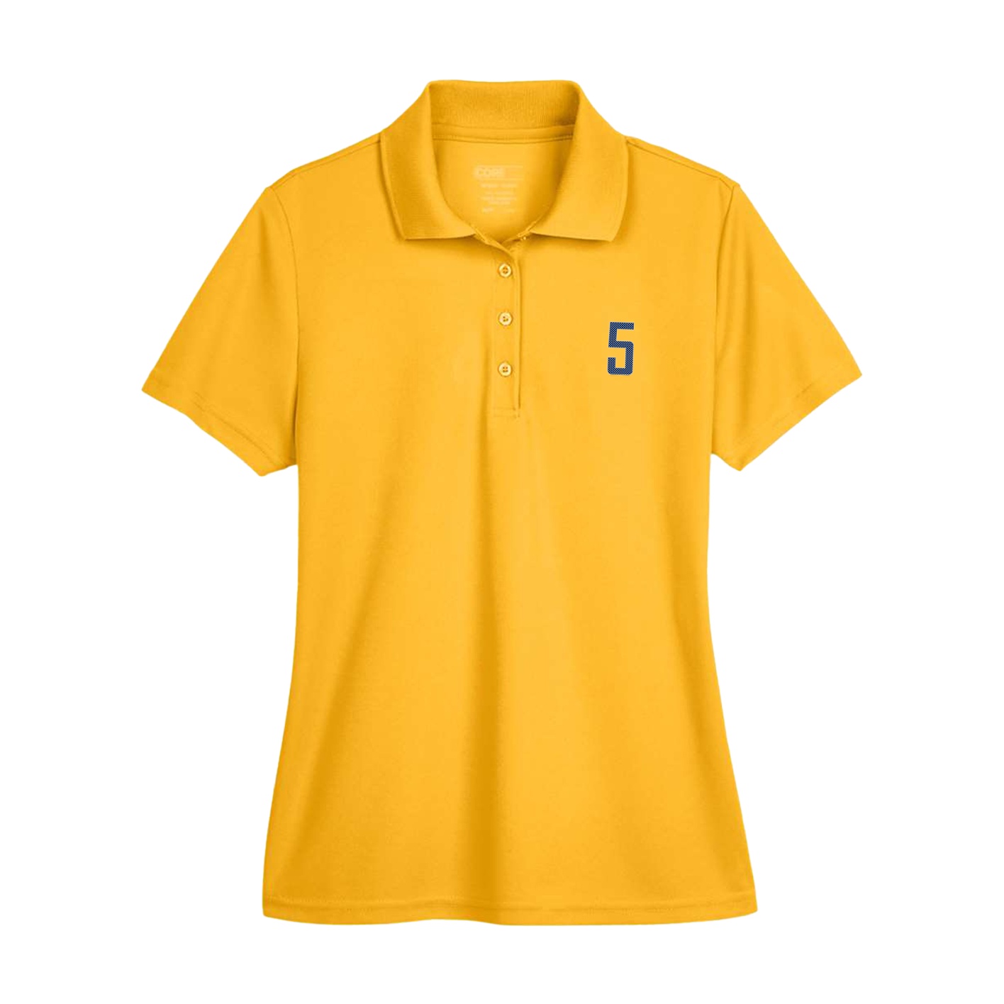 Womens Performance Polo — Front Shirsy in Gold