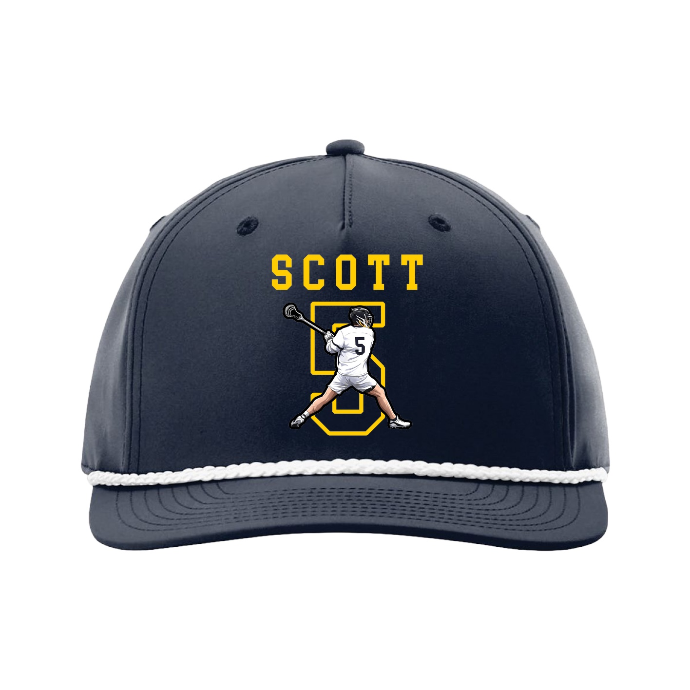 Five-Panel Classic Rope Cap — Shirsey in Navy