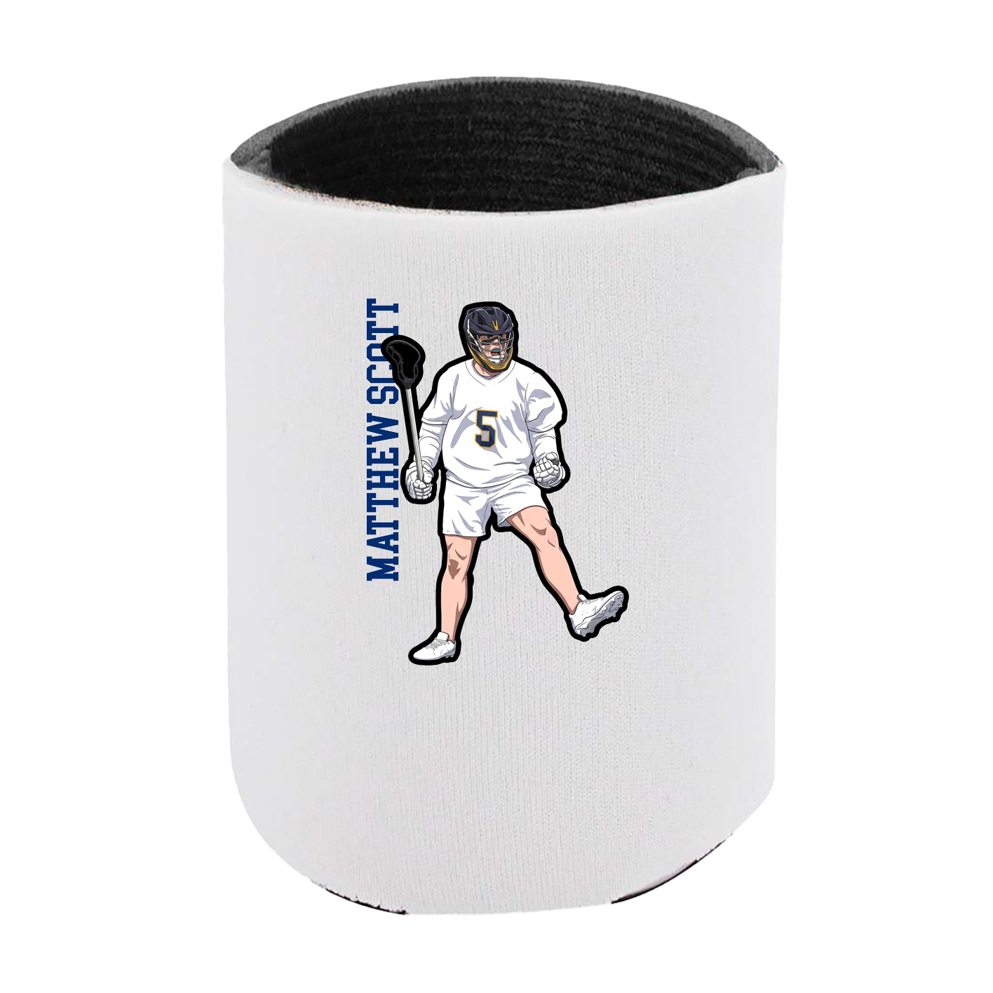 Can Holder — Name Vertical in White