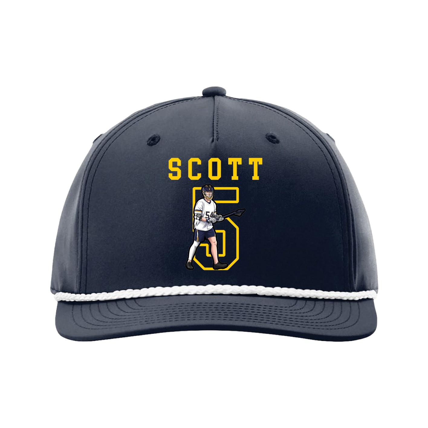 Five-Panel Classic Rope Cap — Shirsey in Navy