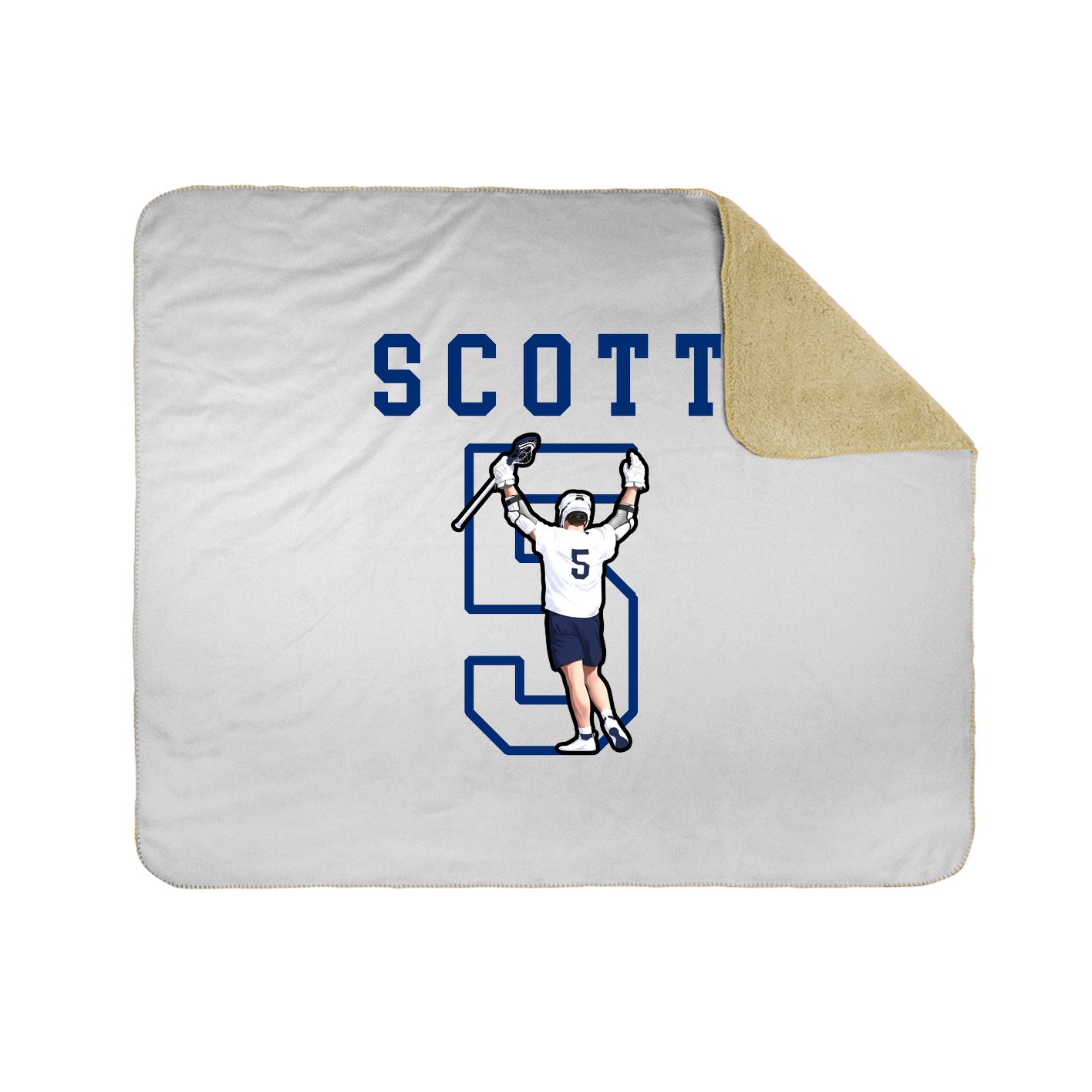 Throw Blanket — Shirsey in White