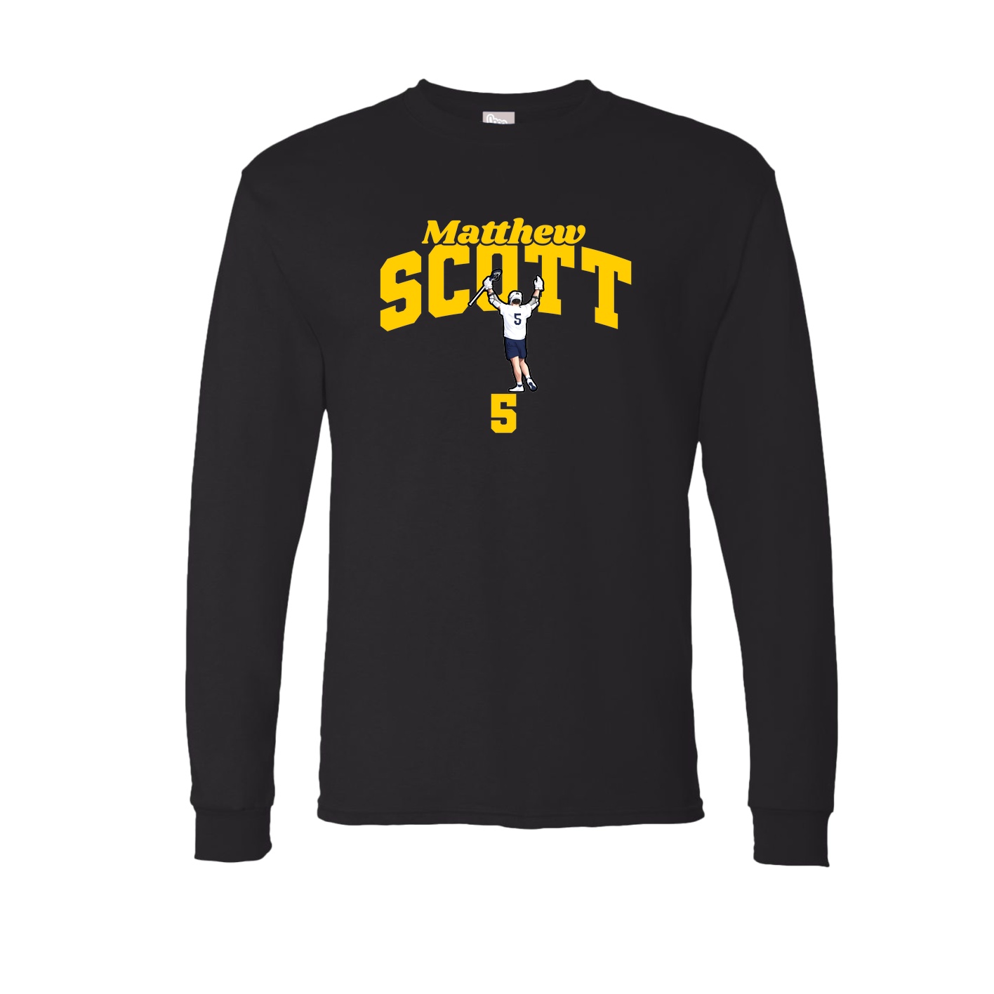 Long Sleeve Tee — Signature Arch in Black