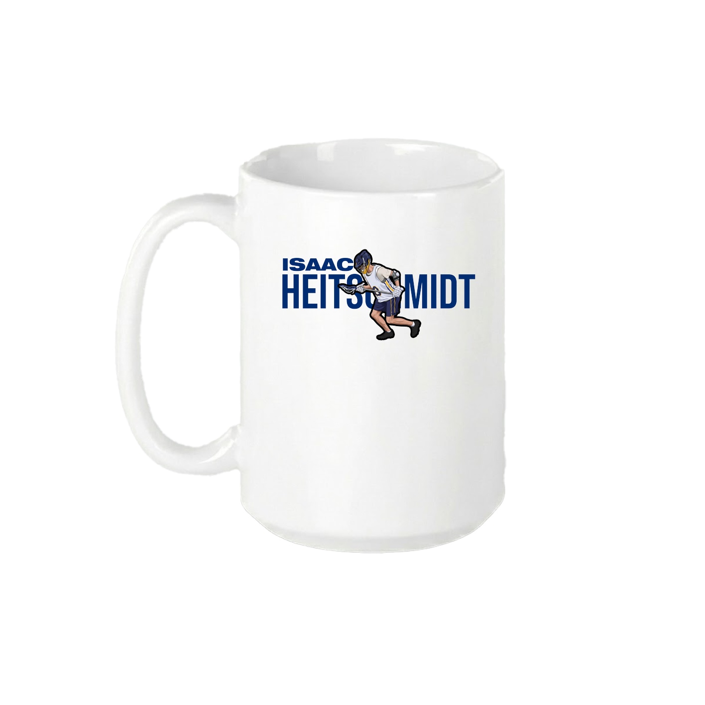 15oz Coffee Mug — Player Name in White