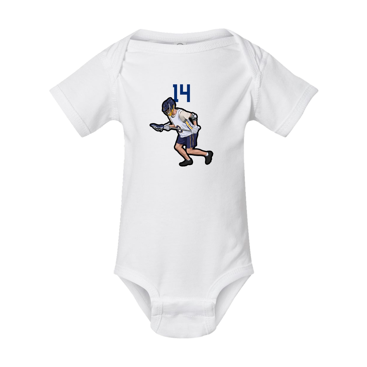 Baby Onesie — Number Top in White