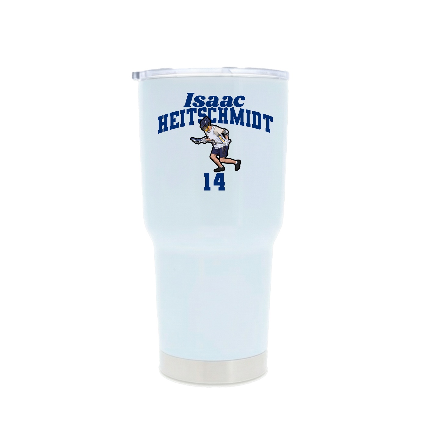 30oz Stainless Steel Tumbler — Signature Arch in White