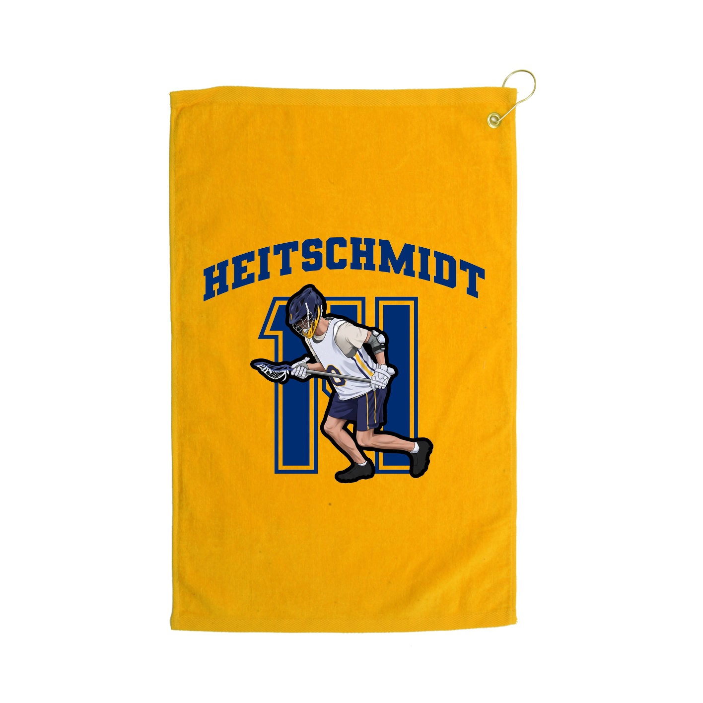 Golf Towel — Number in Gold