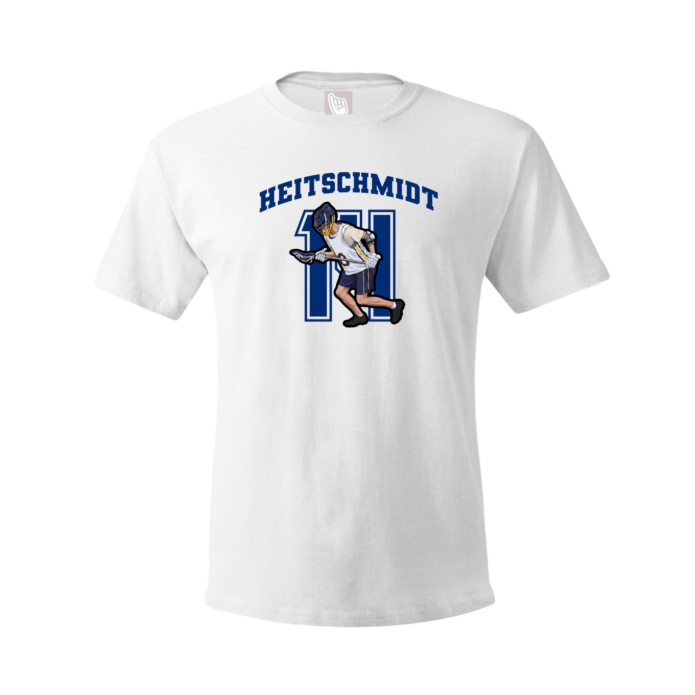 Youth Tee — Number in White