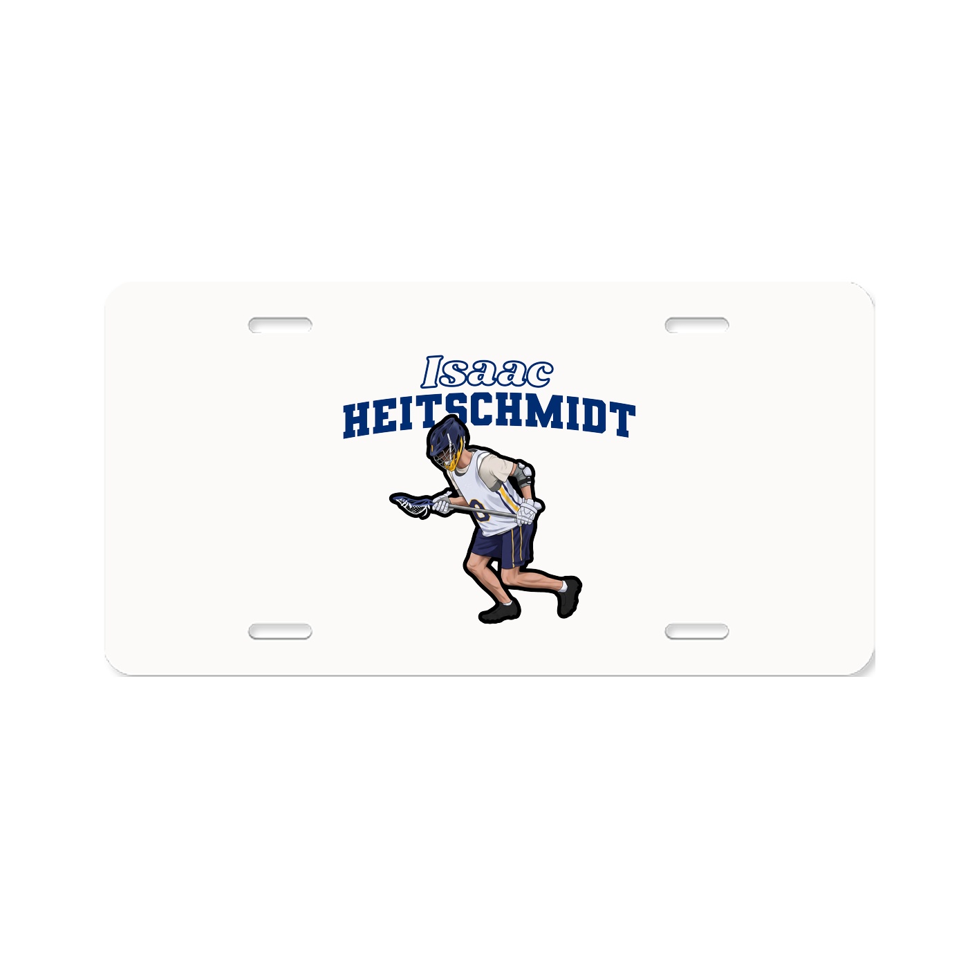 License Plate — Name Arch in Classic