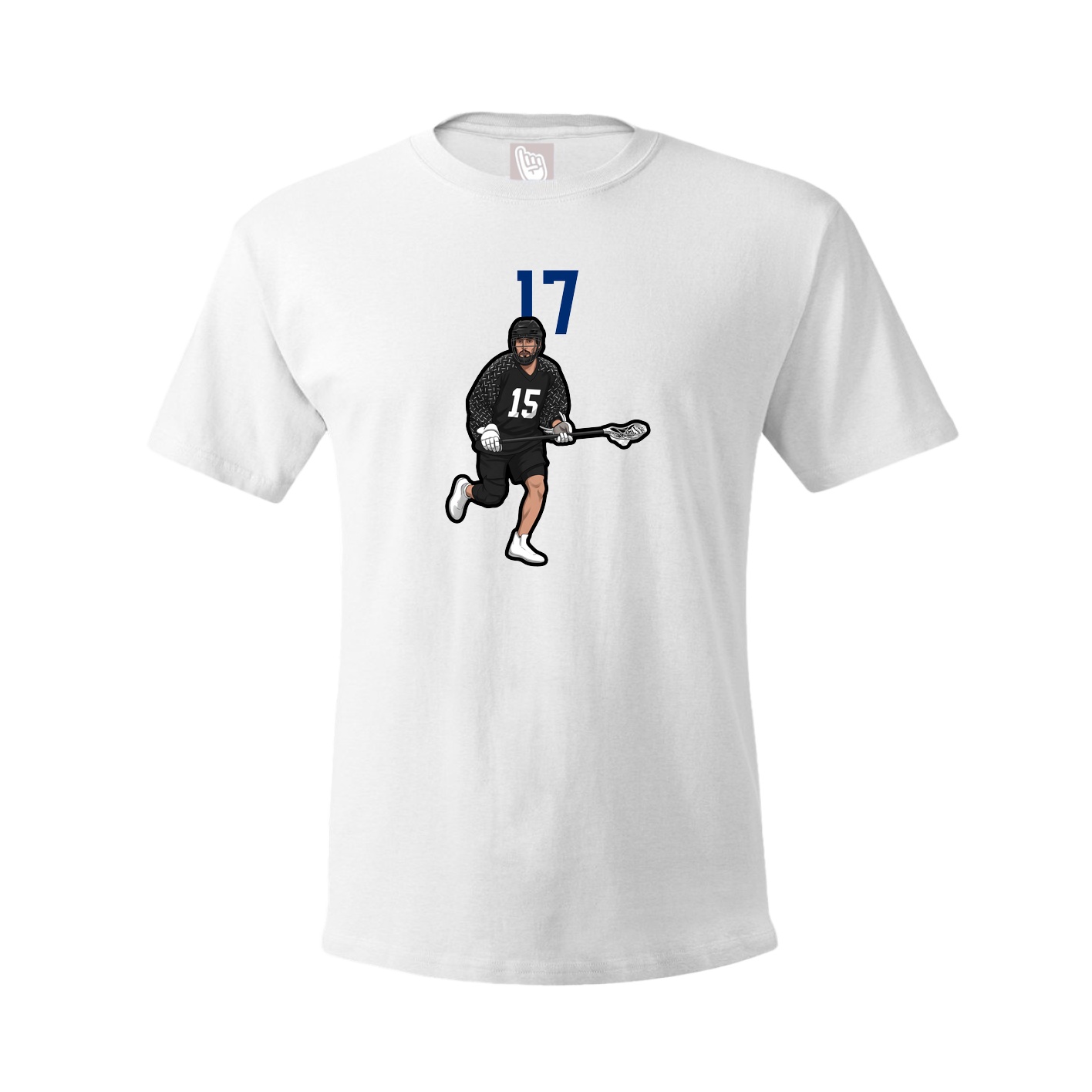Youth Tee — Number Top in White